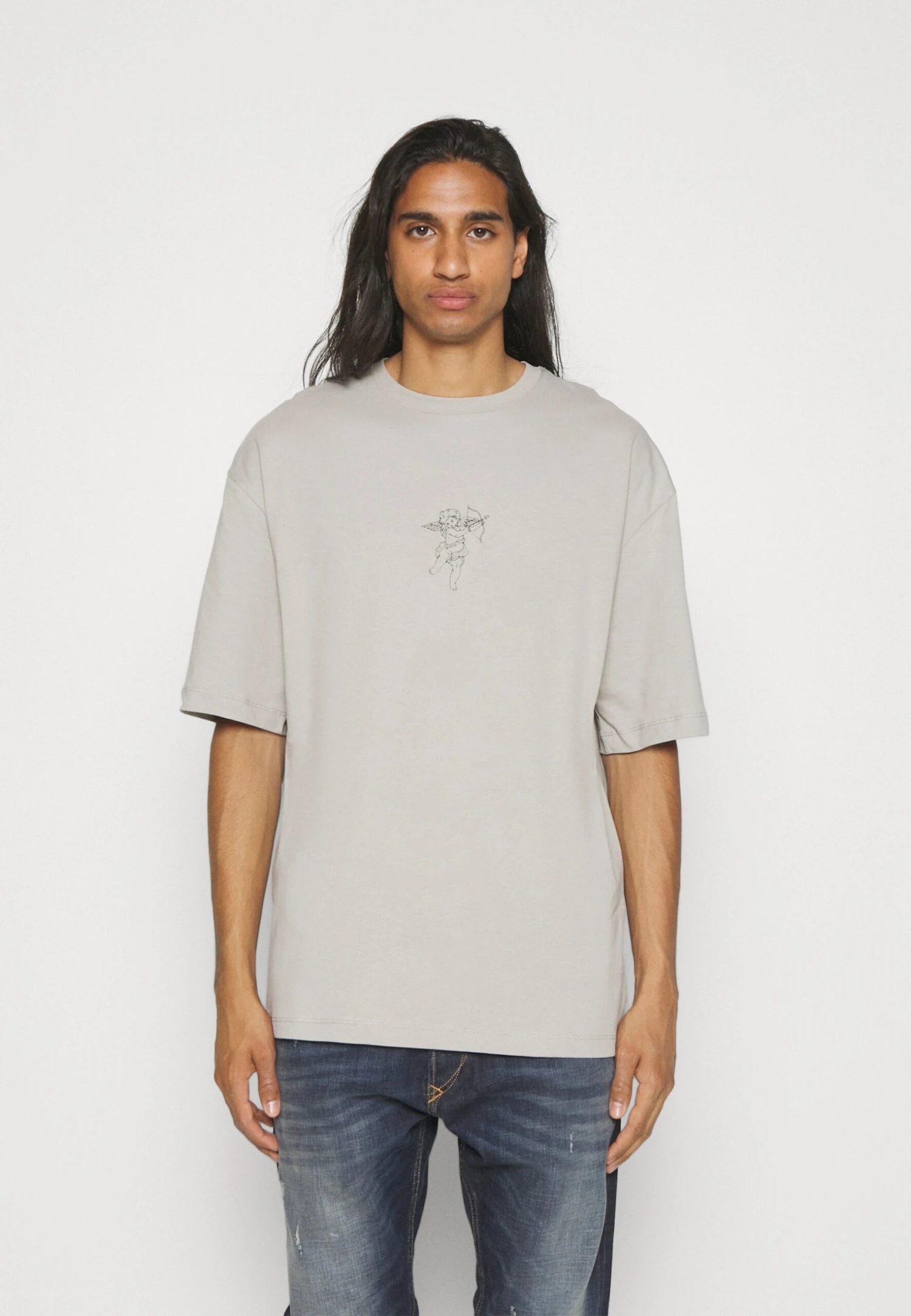 YOURTURN Unisex - Print T-Shirt - Dark Grey