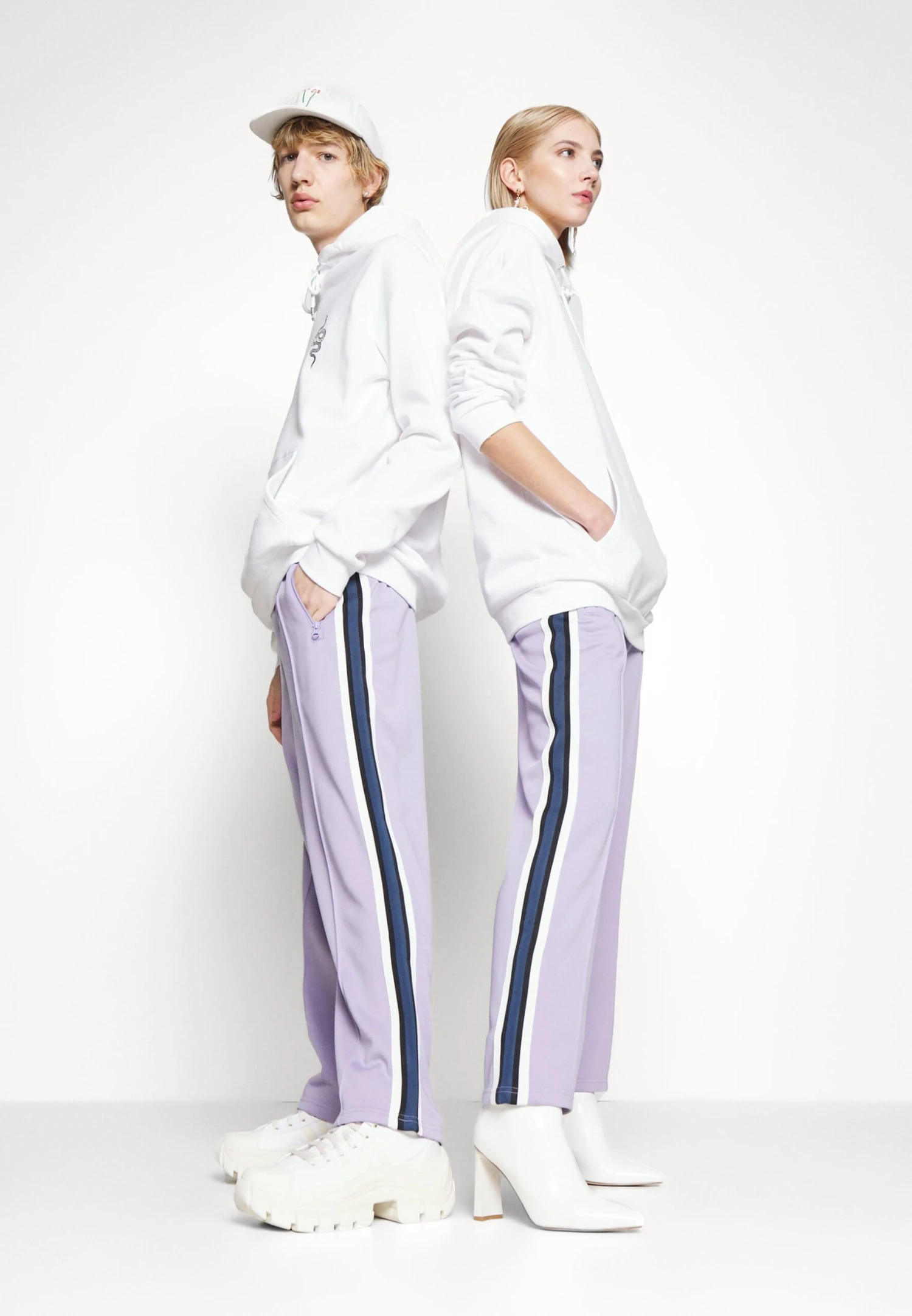 YOURTURN Unisex - Tracksuit Bottoms - Lilac - Image 4