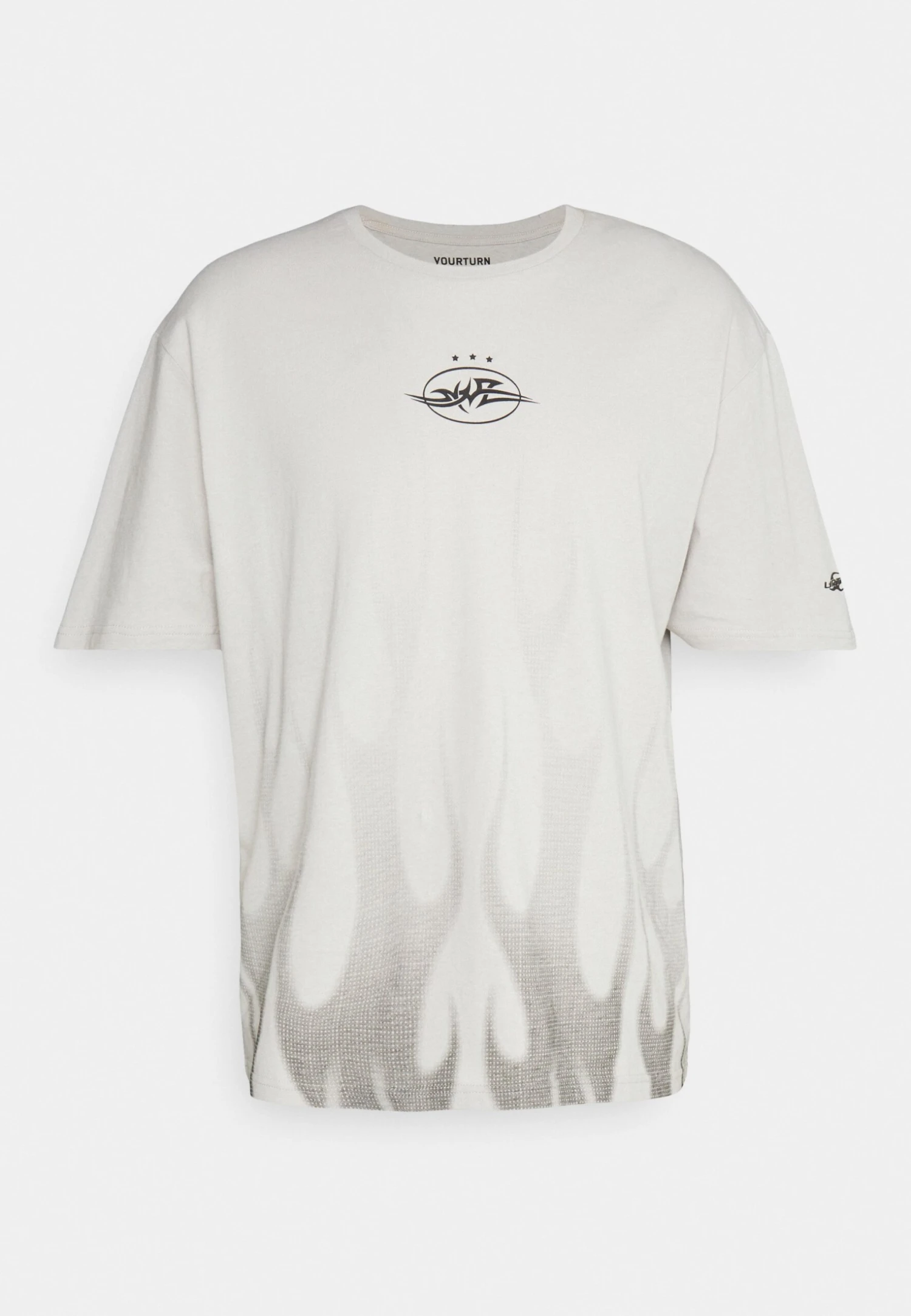 YOURTURN Unisex - Print T-Shirt - Light Grey - Image 5