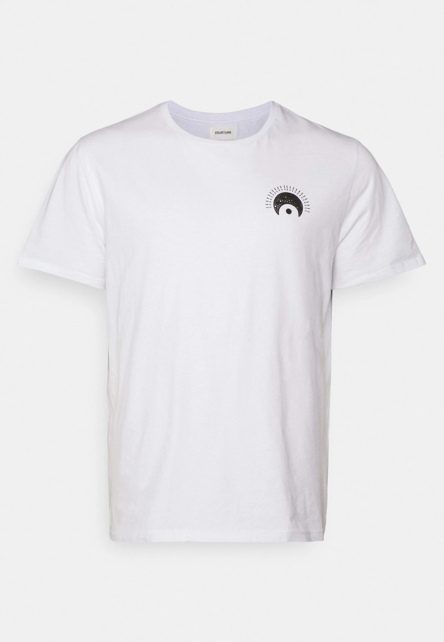 YOURTURN Eye Moon Tee Unisex - Print T-Shirt - White - Image 6