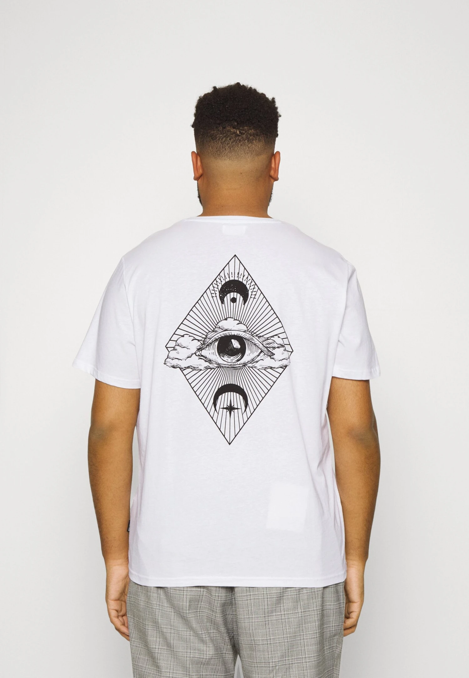 YOURTURN Eye Moon Tee Unisex - Print T-Shirt - White