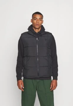 YOURTURN Puffer Vest Unisex - Waistcoat - Black