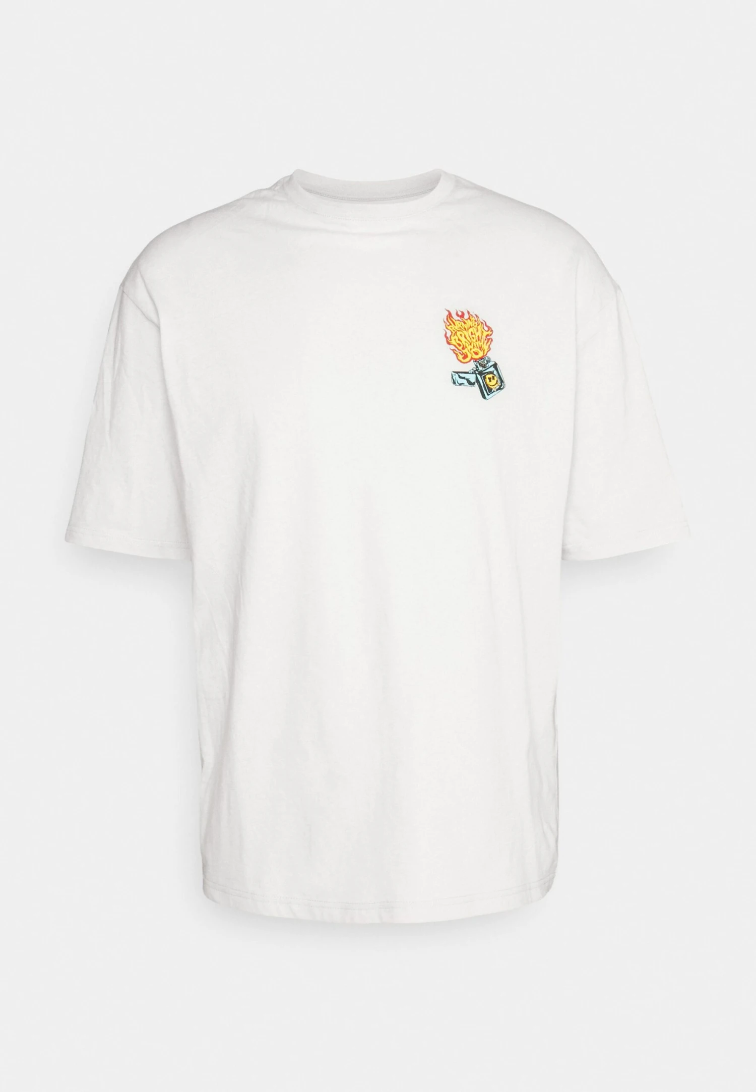 YOURTURN Unisex - Print T-Shirt - Grey - Image 5