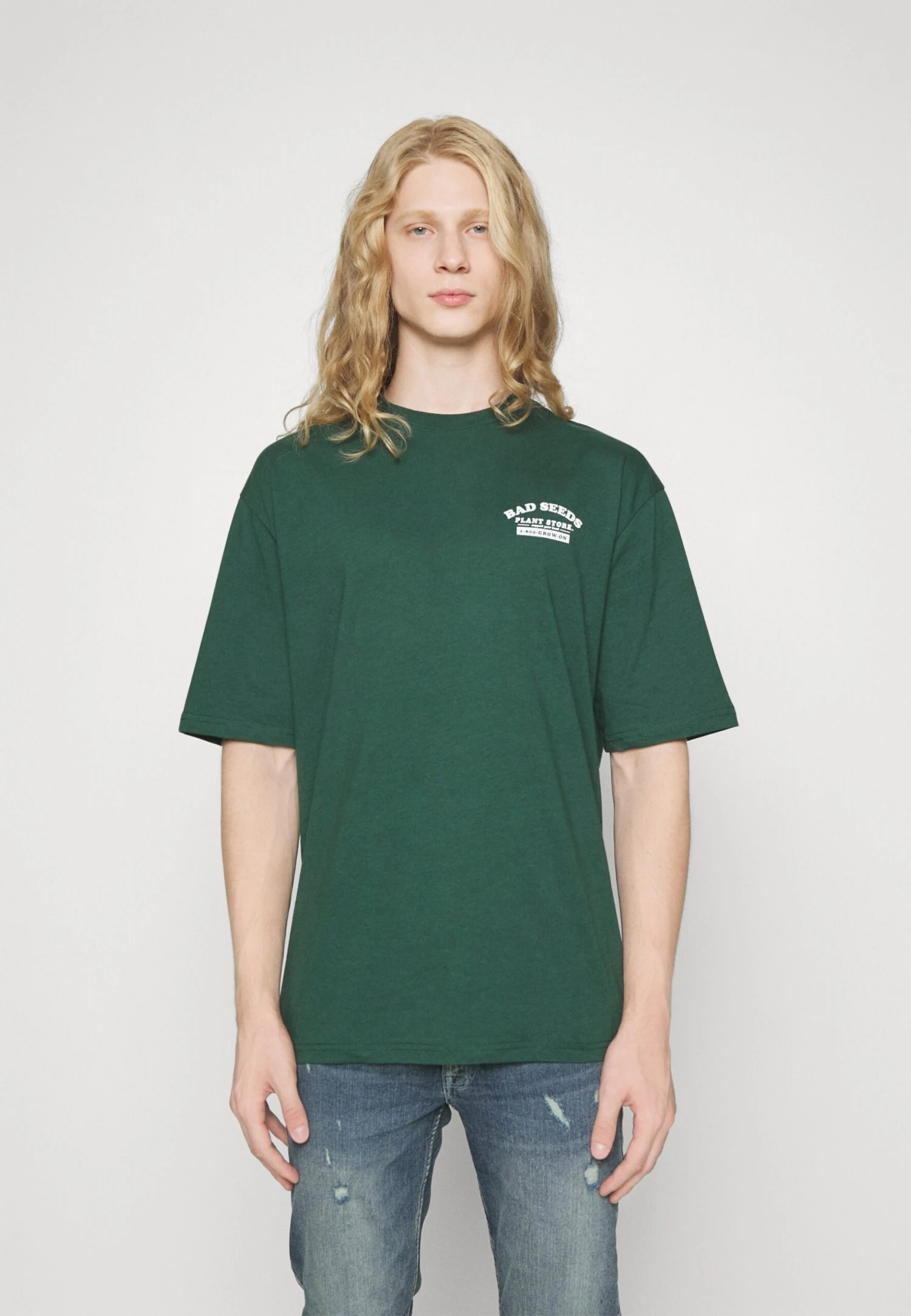 YOURTURN Unisex - Print T-Shirt - Dark Green - Image 3