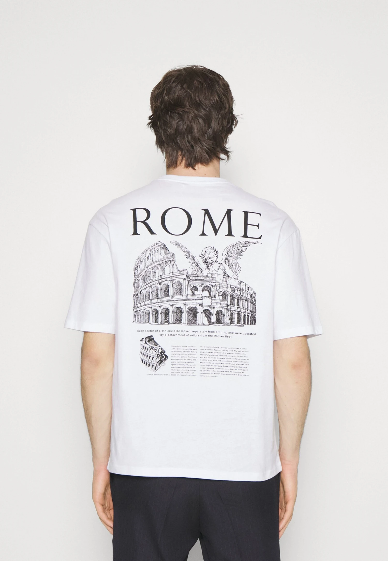 YOURTURN Unisex - Print T-Shirt -White - Image 3