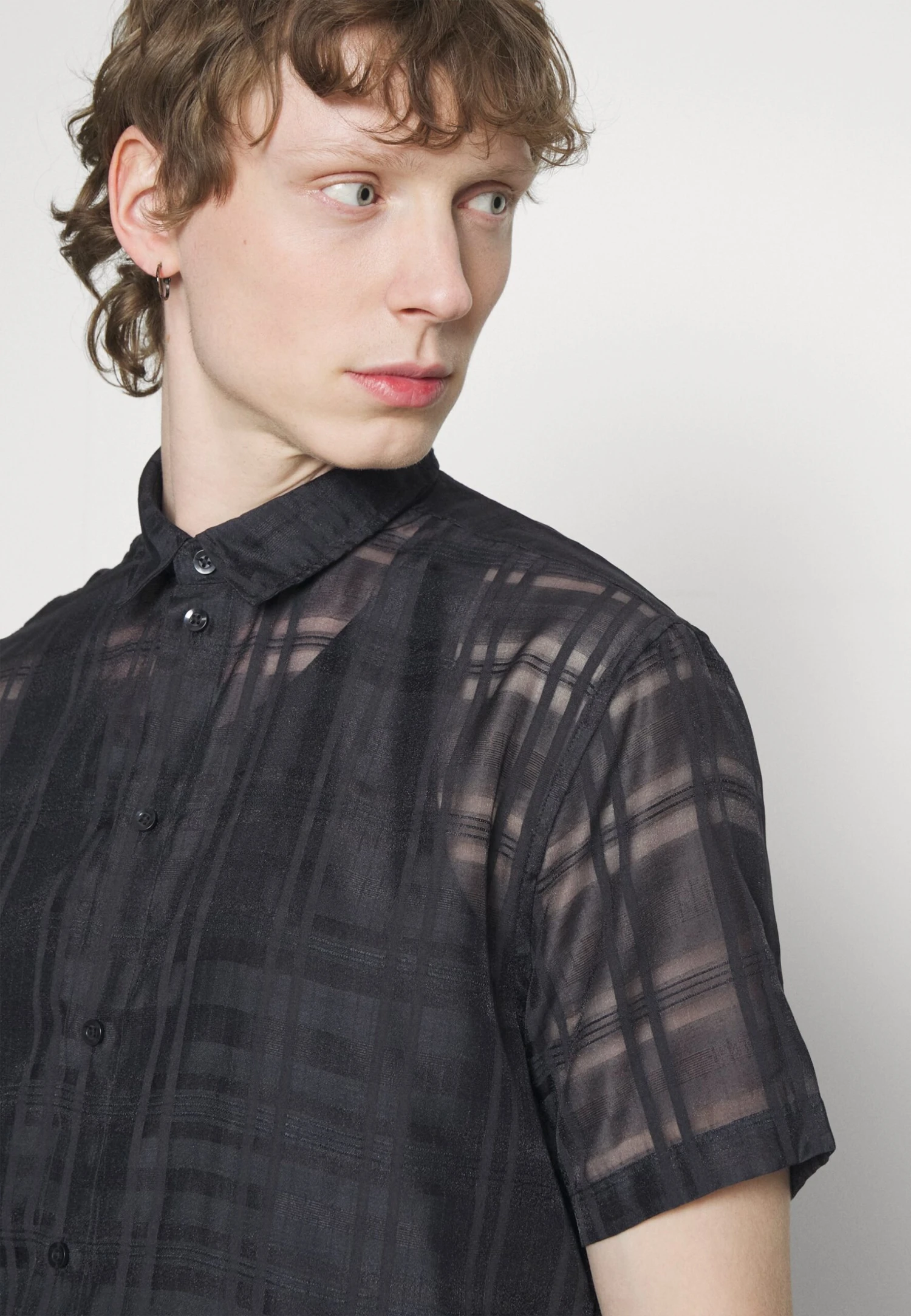 YOURTURN Mesh Shirt - Shirt - Black - Image 4