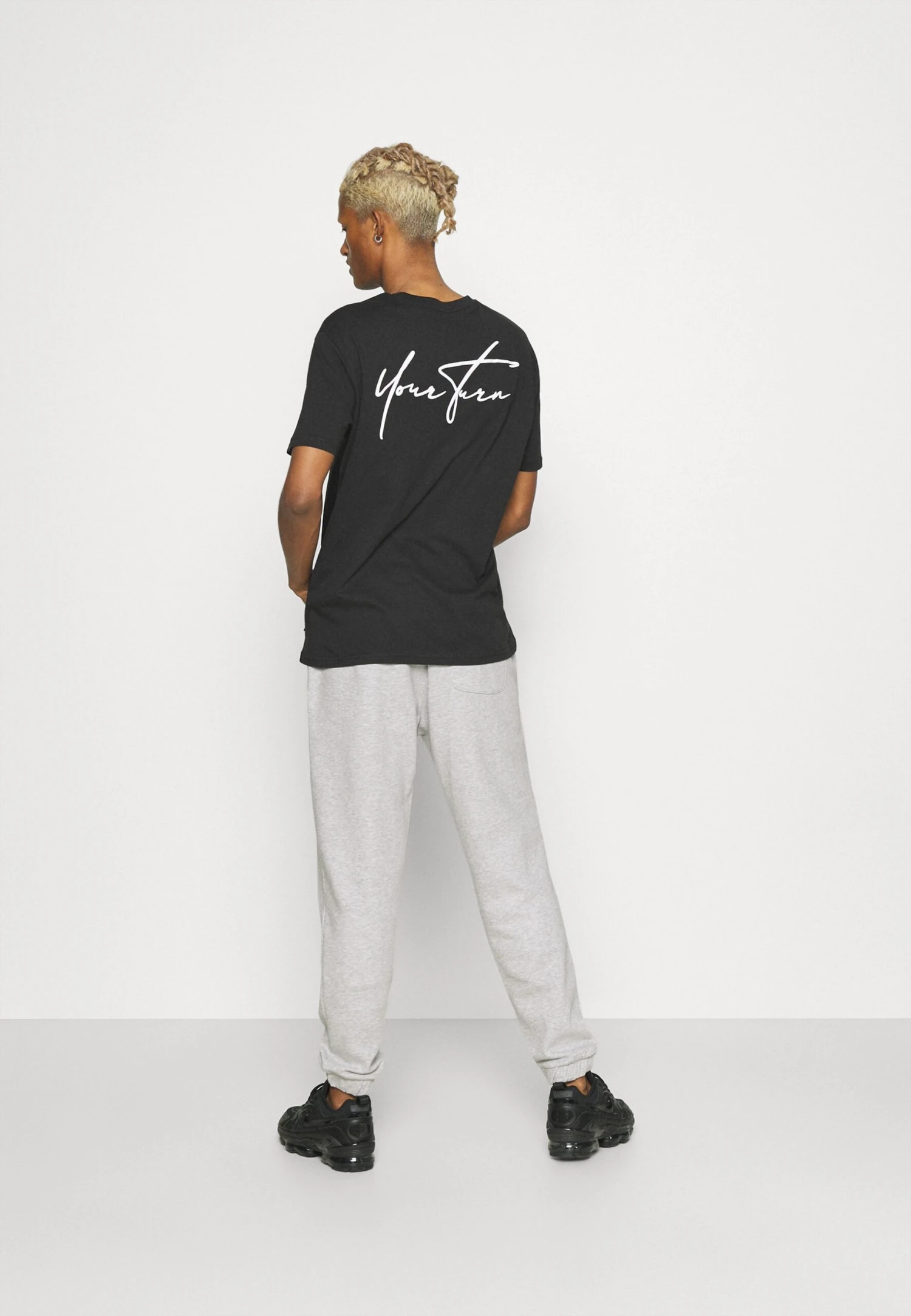 YOURTURN Unisex - Tracksuit Bottoms - Mottled Light Grey - Image 3