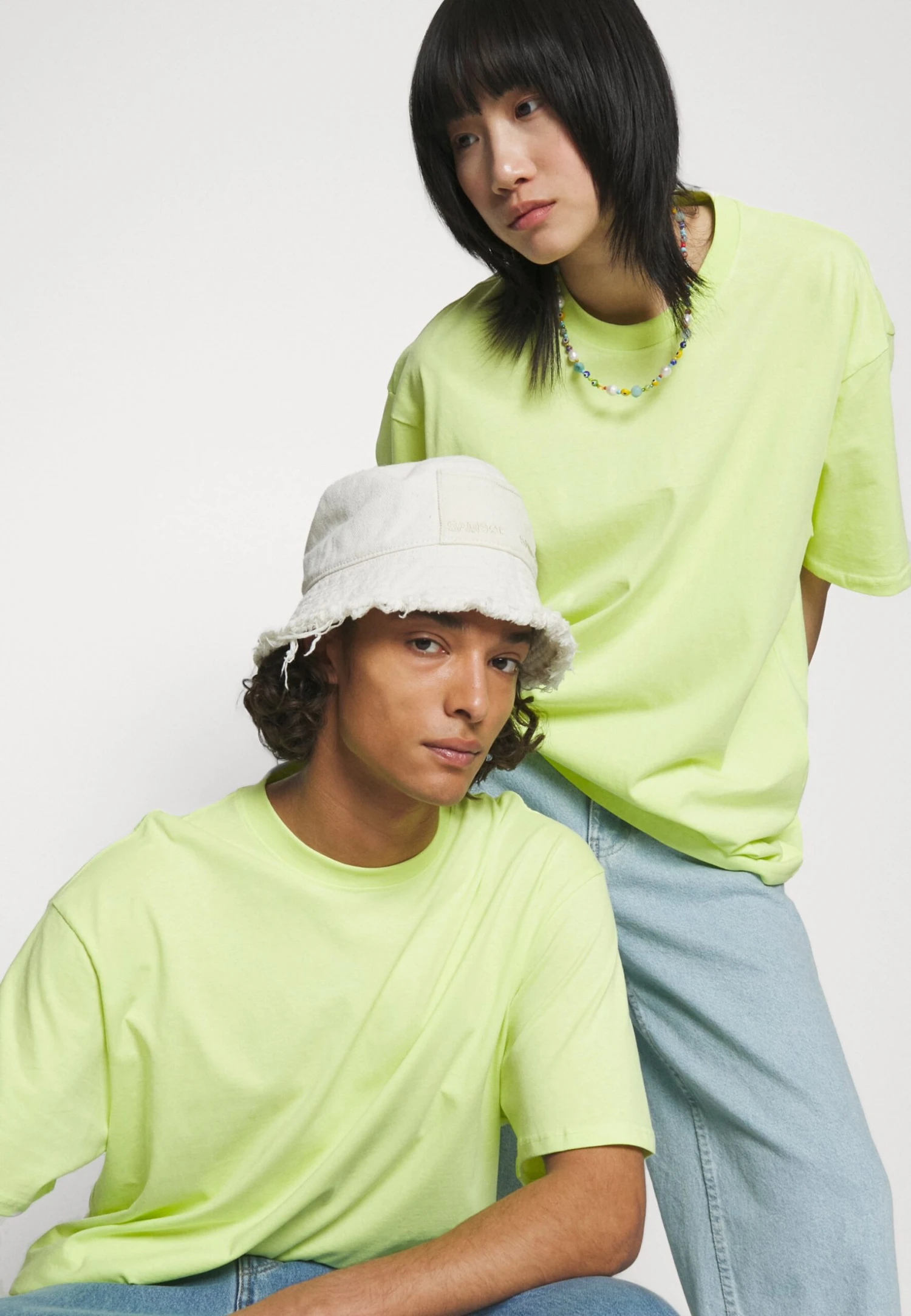 YOURTURN Unisex - Print T-Shirt - Light Yellow - Image 4