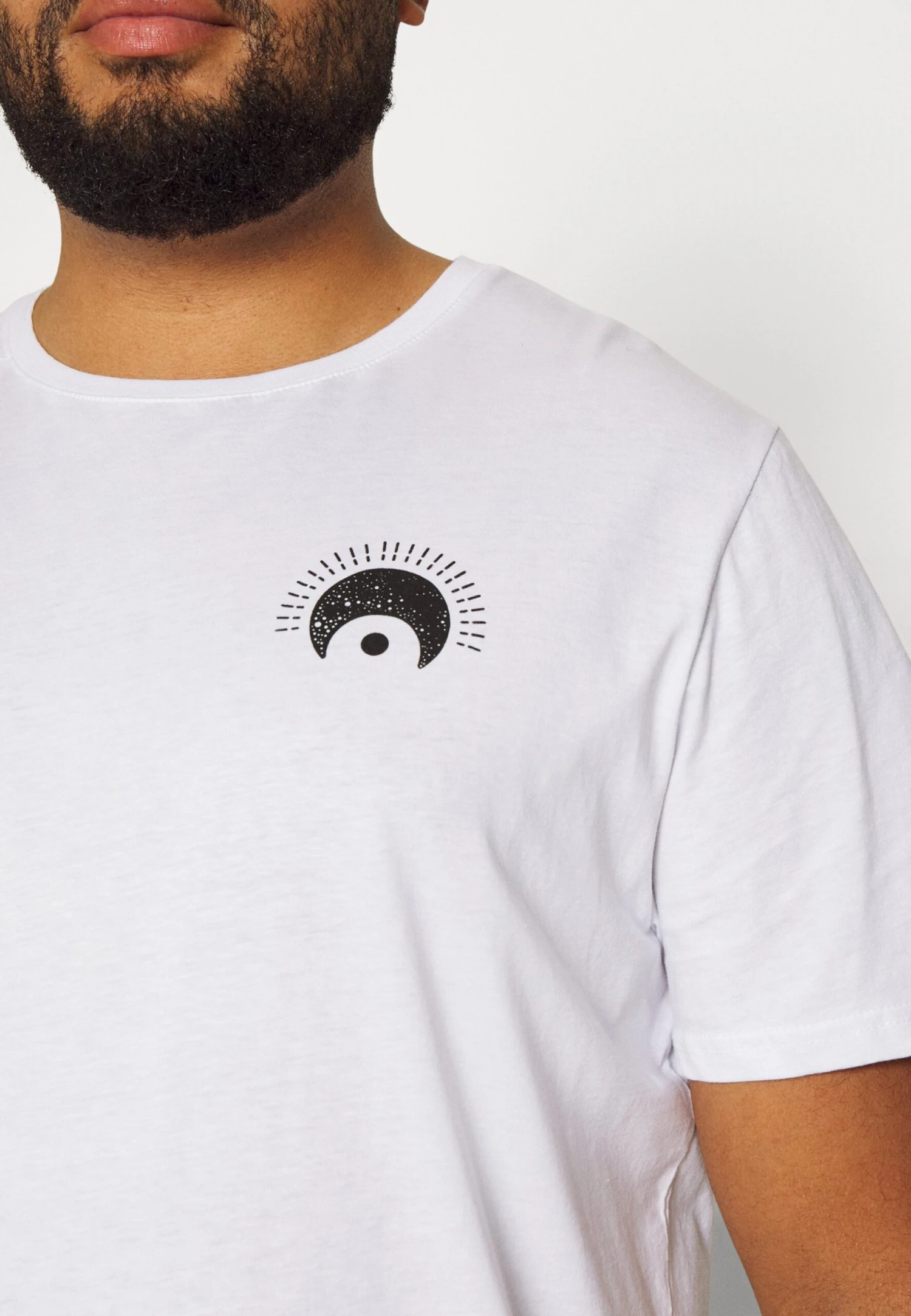 YOURTURN Eye Moon Tee Unisex - Print T-Shirt - White - Image 7