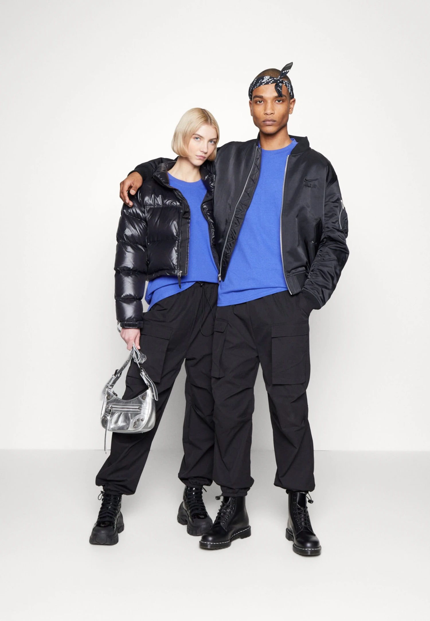 YOURTURN Unisex - Print T-Shirt - Dark Blue - Image 2