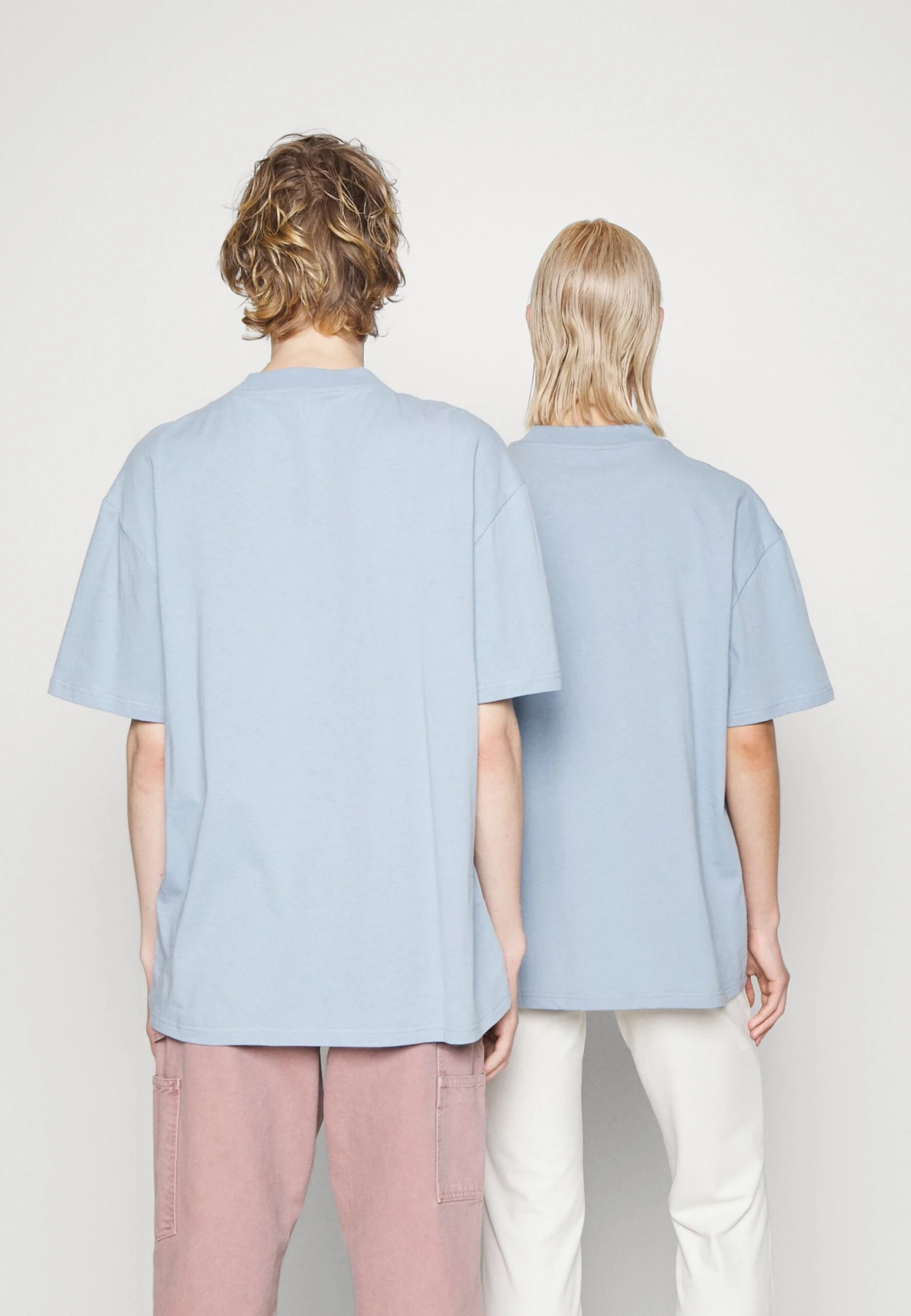 YOURTURN Print T-Shirt - Light Blue - Image 3