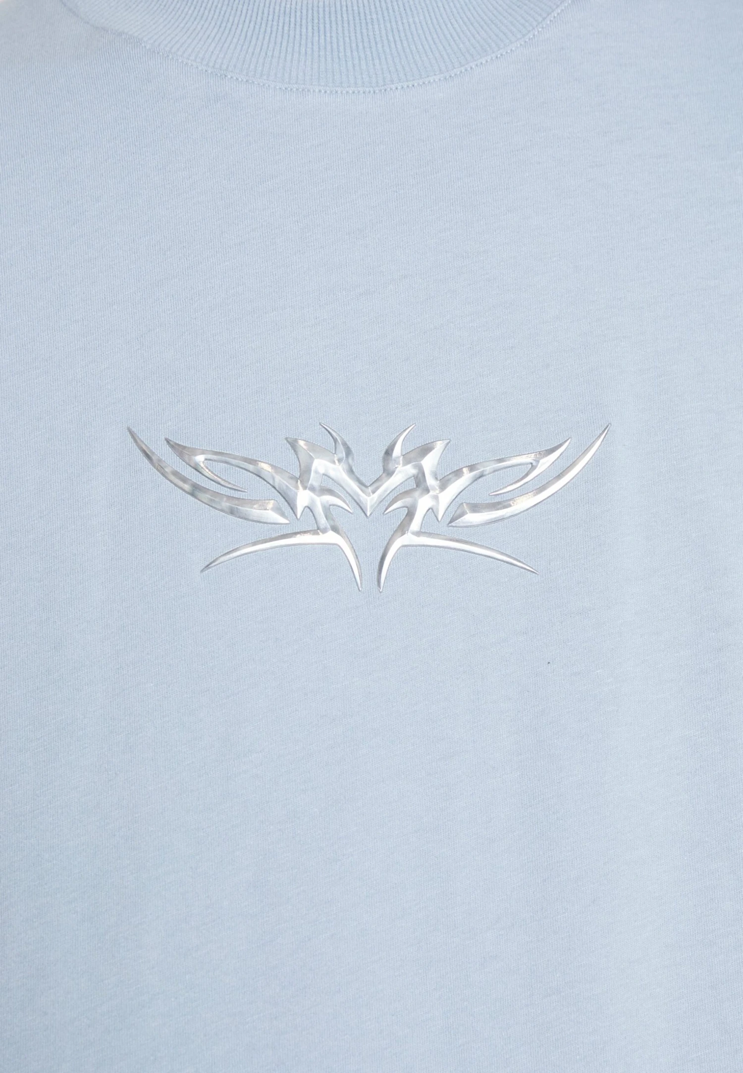 YOURTURN Print T-Shirt - Light Blue - Image 6