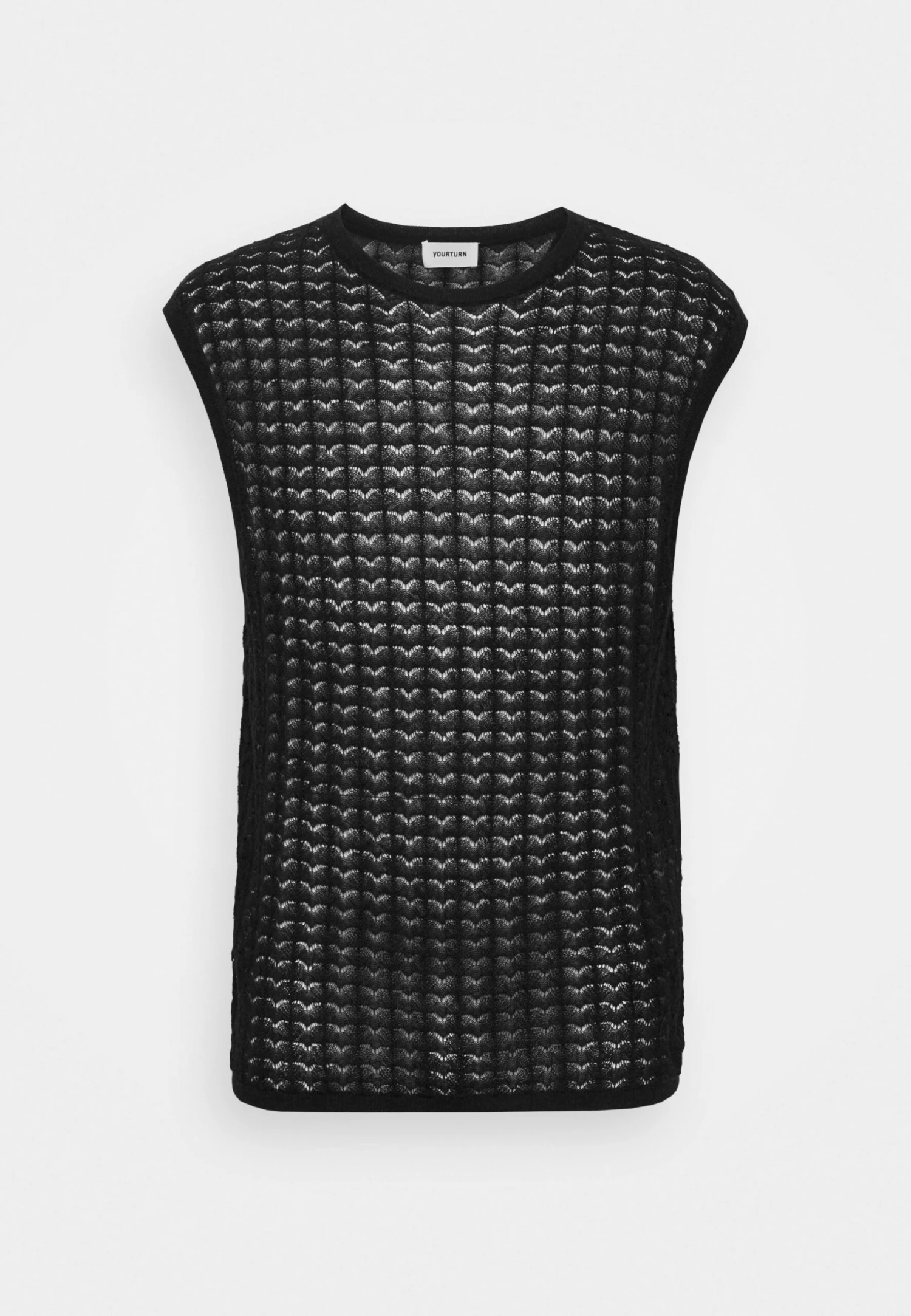 YOURTURN Sheer- Jumper - Black - Image 5