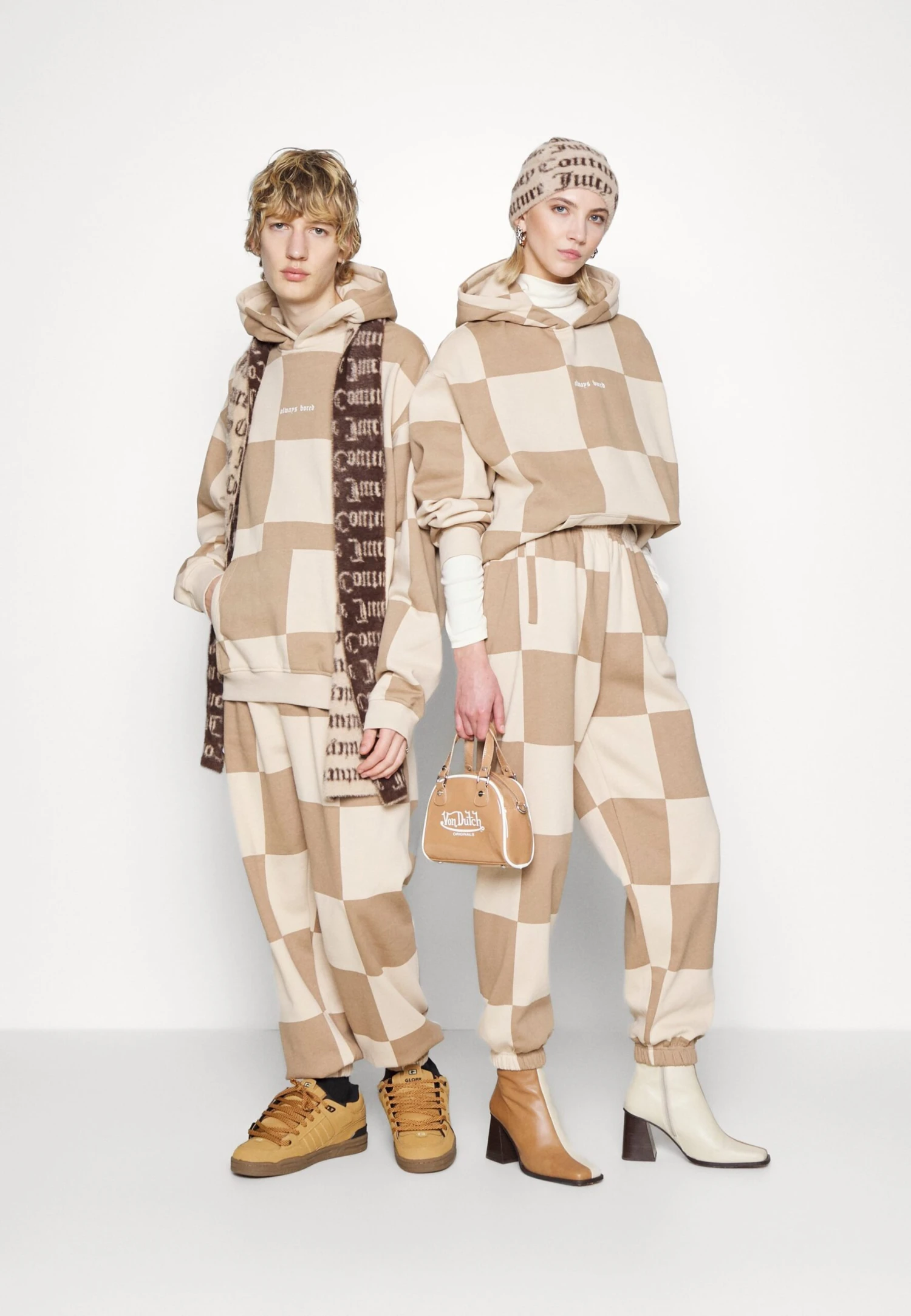 YOURTURN Unisex - Tracksuit Bottoms - Beige - Image 2