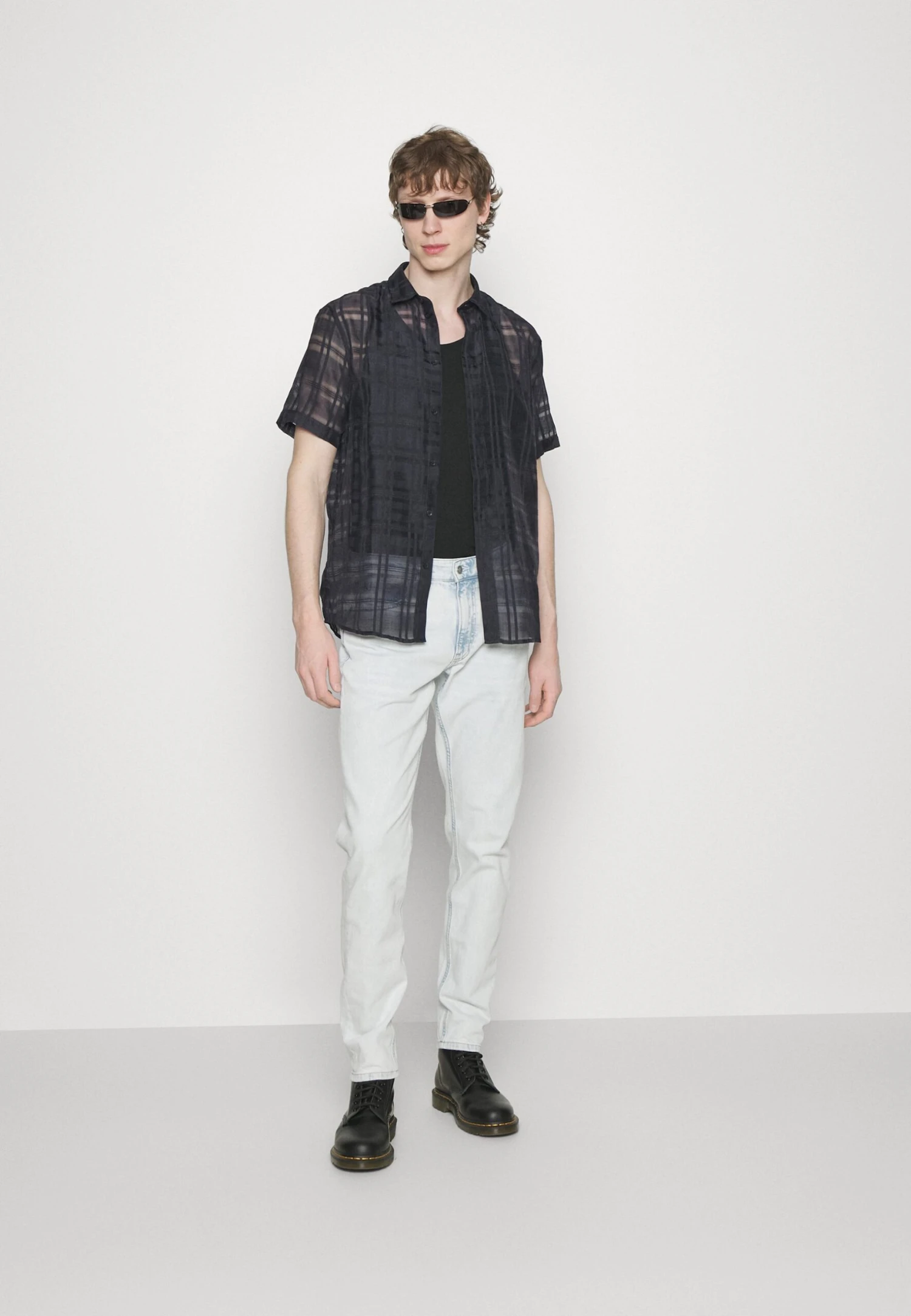 YOURTURN Mesh Shirt - Shirt - Black - Image 2