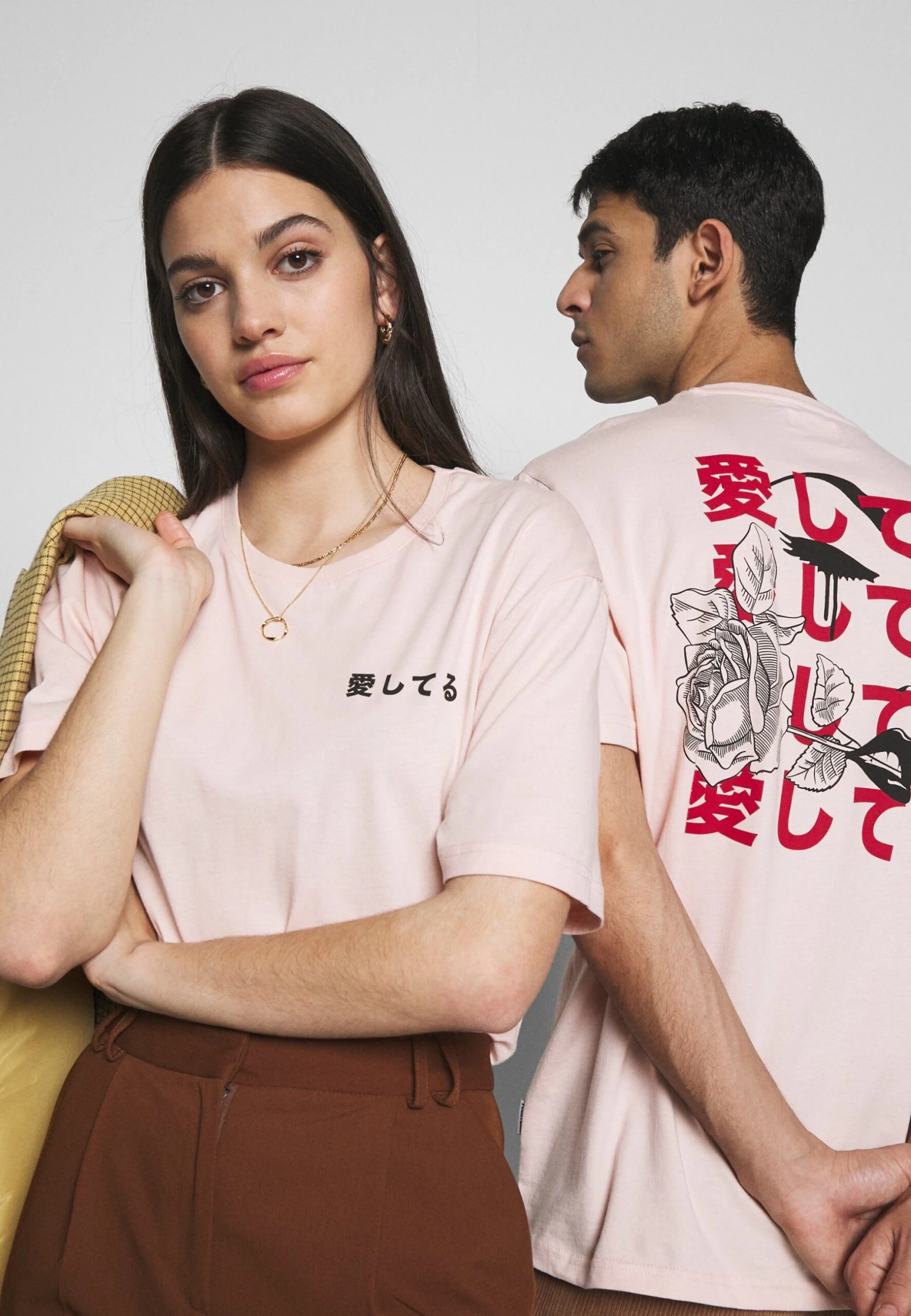 YOURTURN Unisex - Print T-Shirt - Pink - Image 4