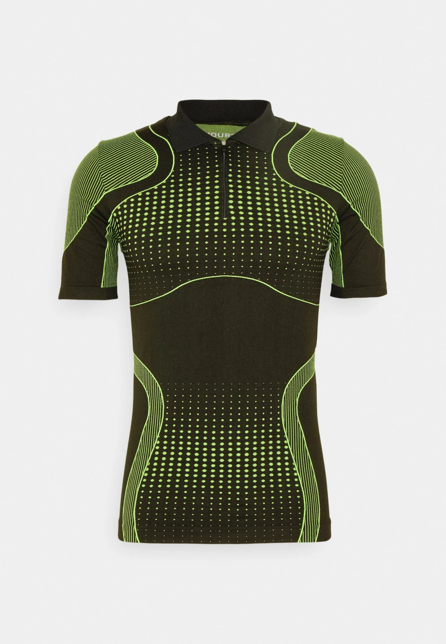 YOURTURN Unisex - Polo Shirt - Black/Green - Image 5