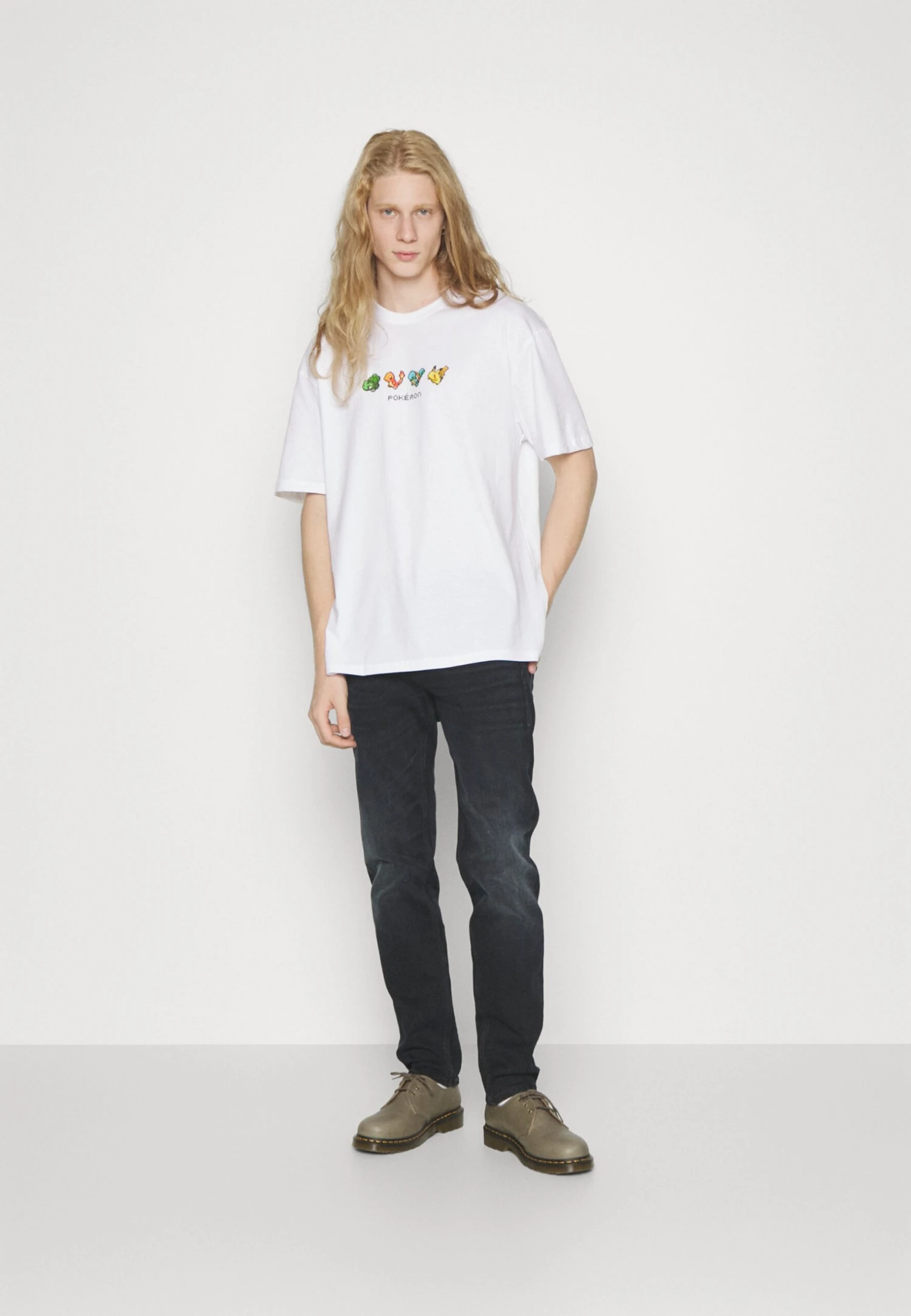 YOURTURN Pokemon Pikachu Unisex - Print T-Shirt - White - Image 2