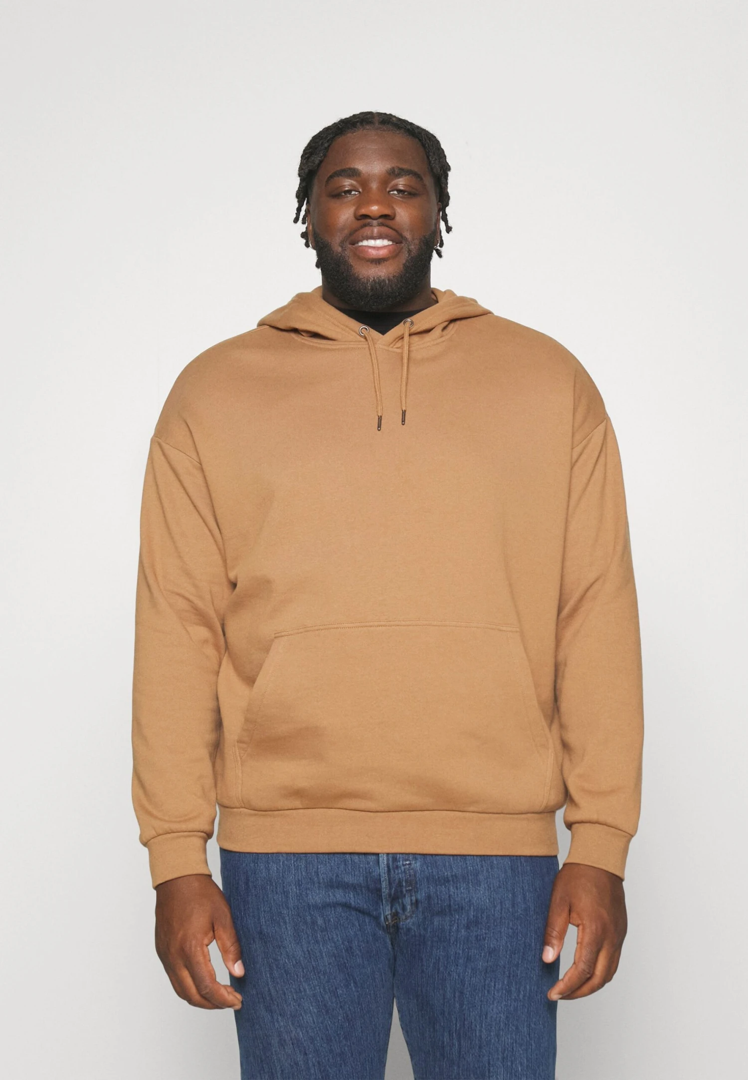 YOURTURN 2 Pack Unisex - Hoodie - Light Brown/Black - Image 4