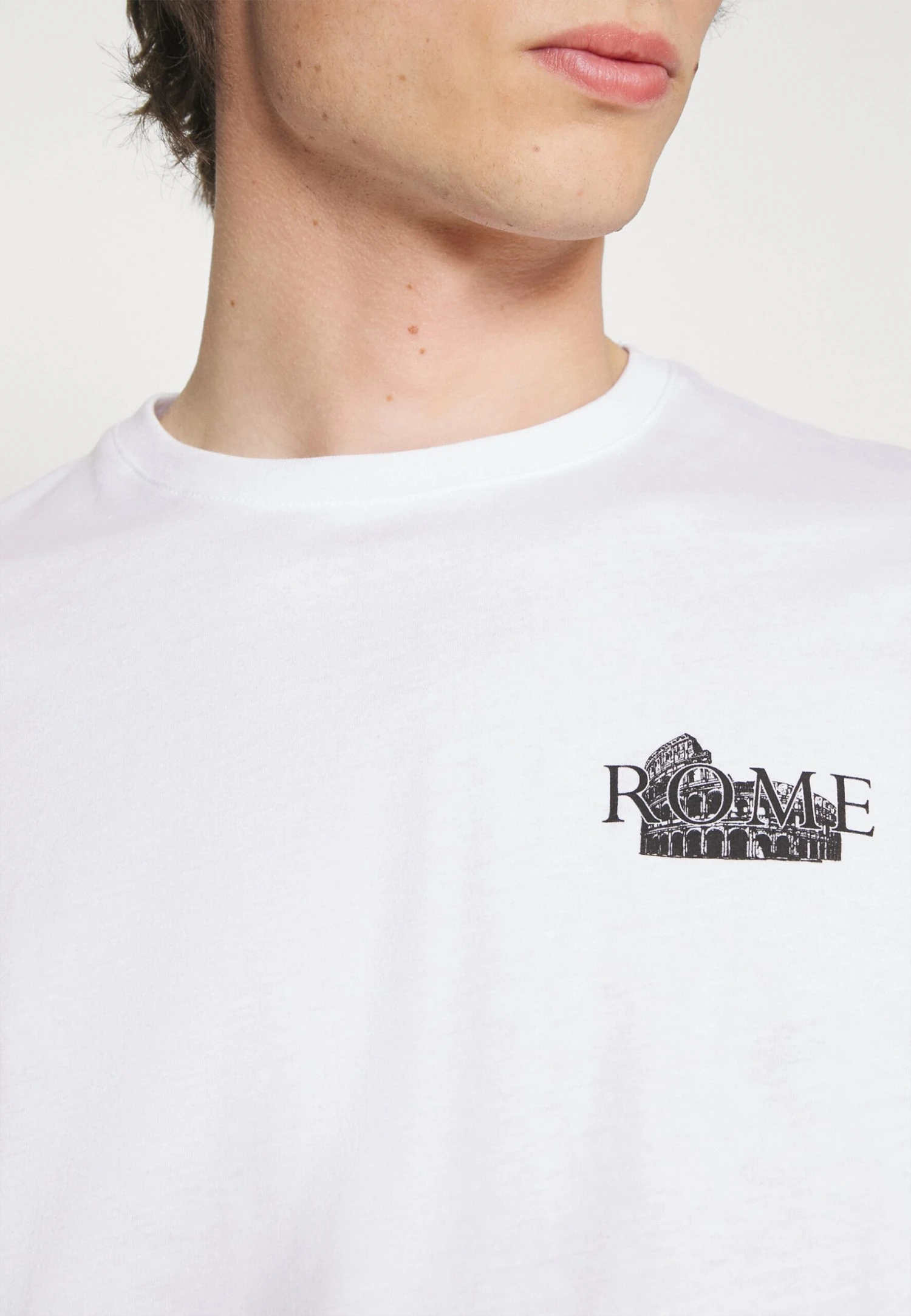 YOURTURN Unisex - Print T-Shirt -White - Image 5