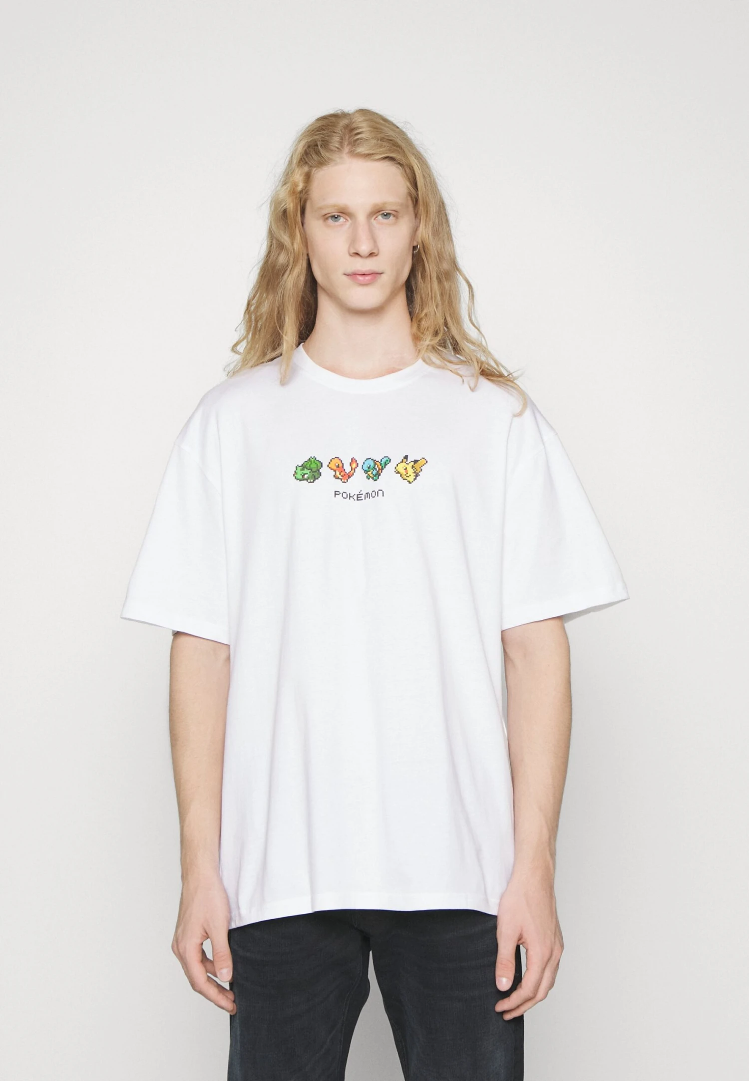 YOURTURN Pokemon Pikachu Unisex - Print T-Shirt - White