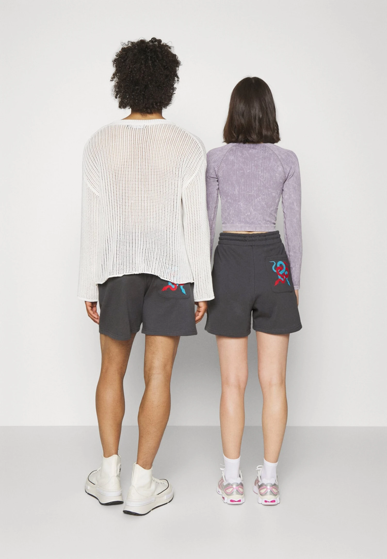 YOURTURN Graphic - Shorts - Dark Grey - Image 3