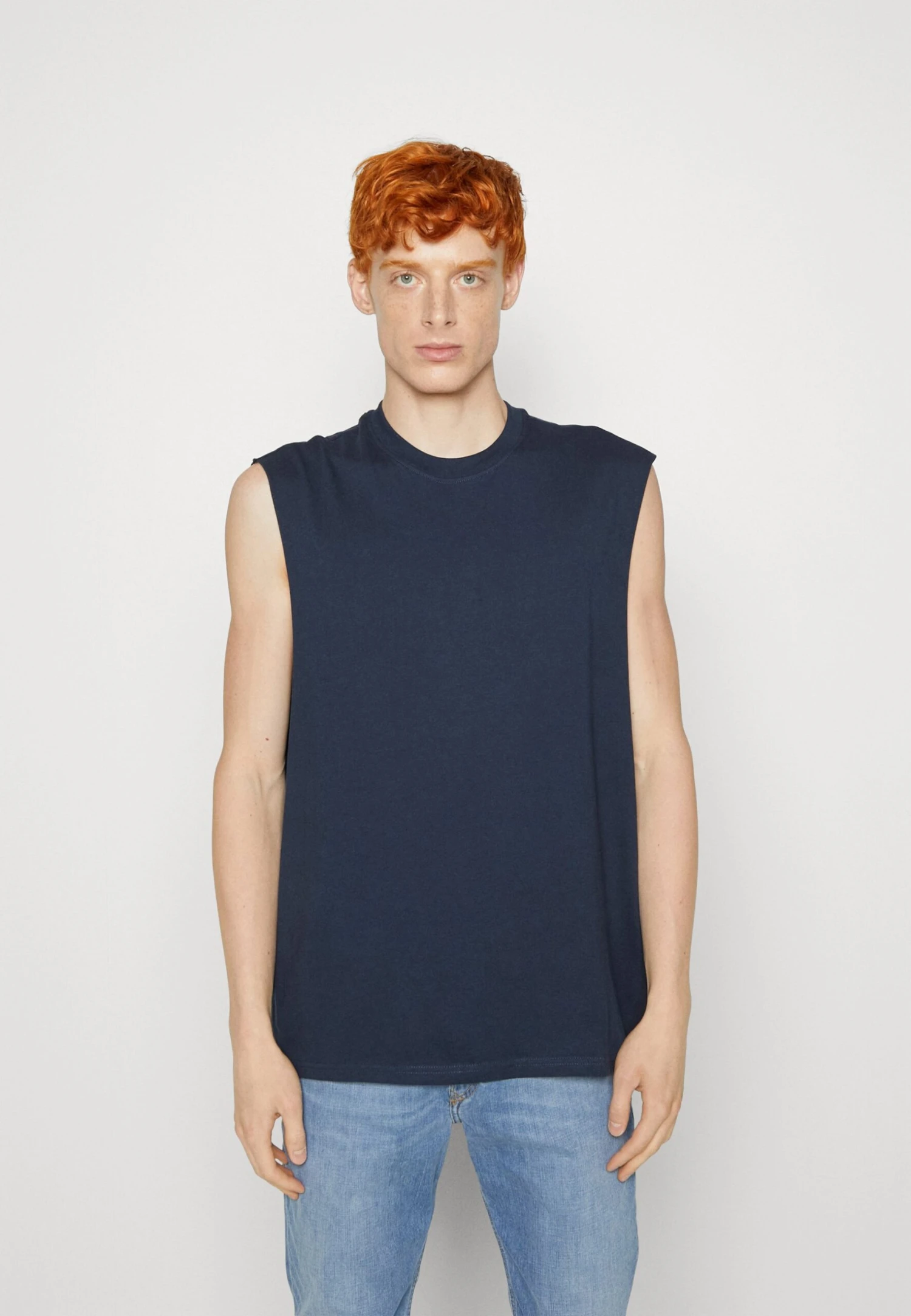 YOURTURN Unisex 2 Pack - Top - Beige/Dark Blue - Image 4