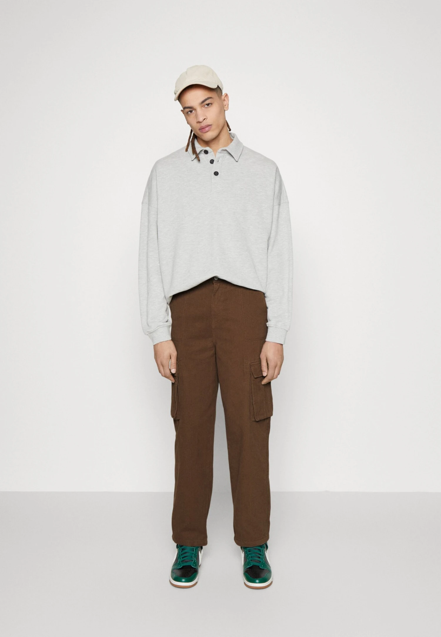 YOURTURN Unisex - Cargo Trousers - Brown - Image 2