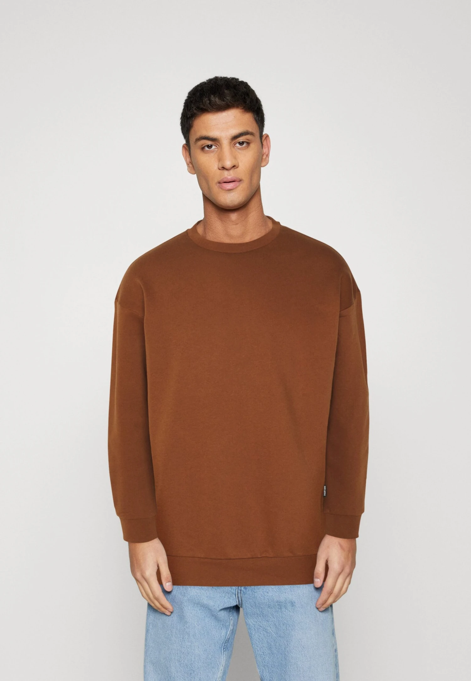 YOURTURN Unisex 2 Pack - Sweatshirt - Dark Brown/Off-White - Image 2