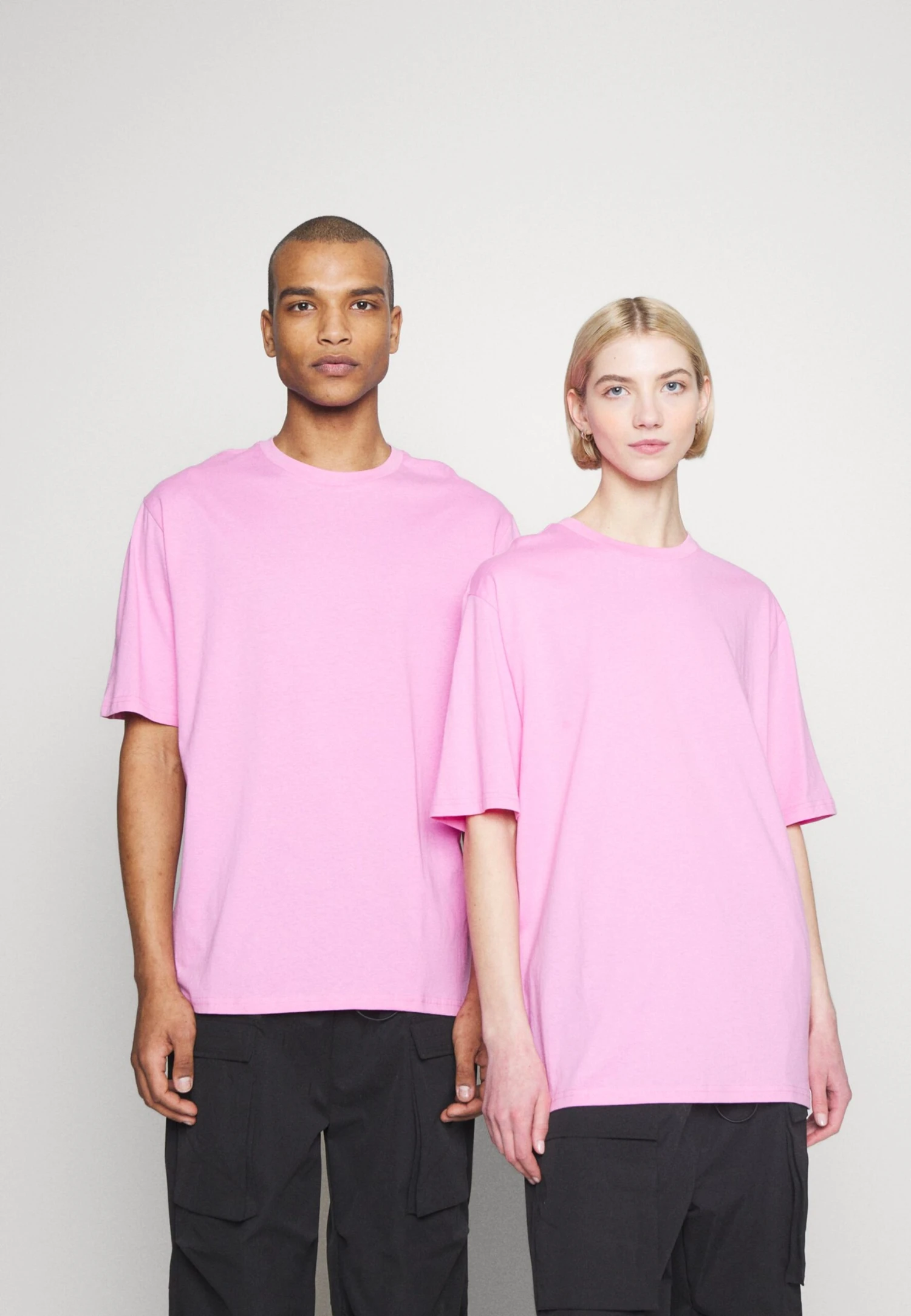 YOURTURN 3Pack Unisex - Basic T-Shirt - Light Blue/Grey/Pink - Image 3