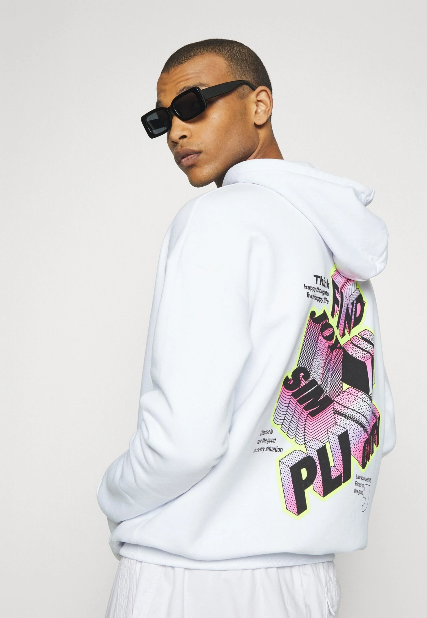 YOURTURN Letters - Hoodie - White - Image 4