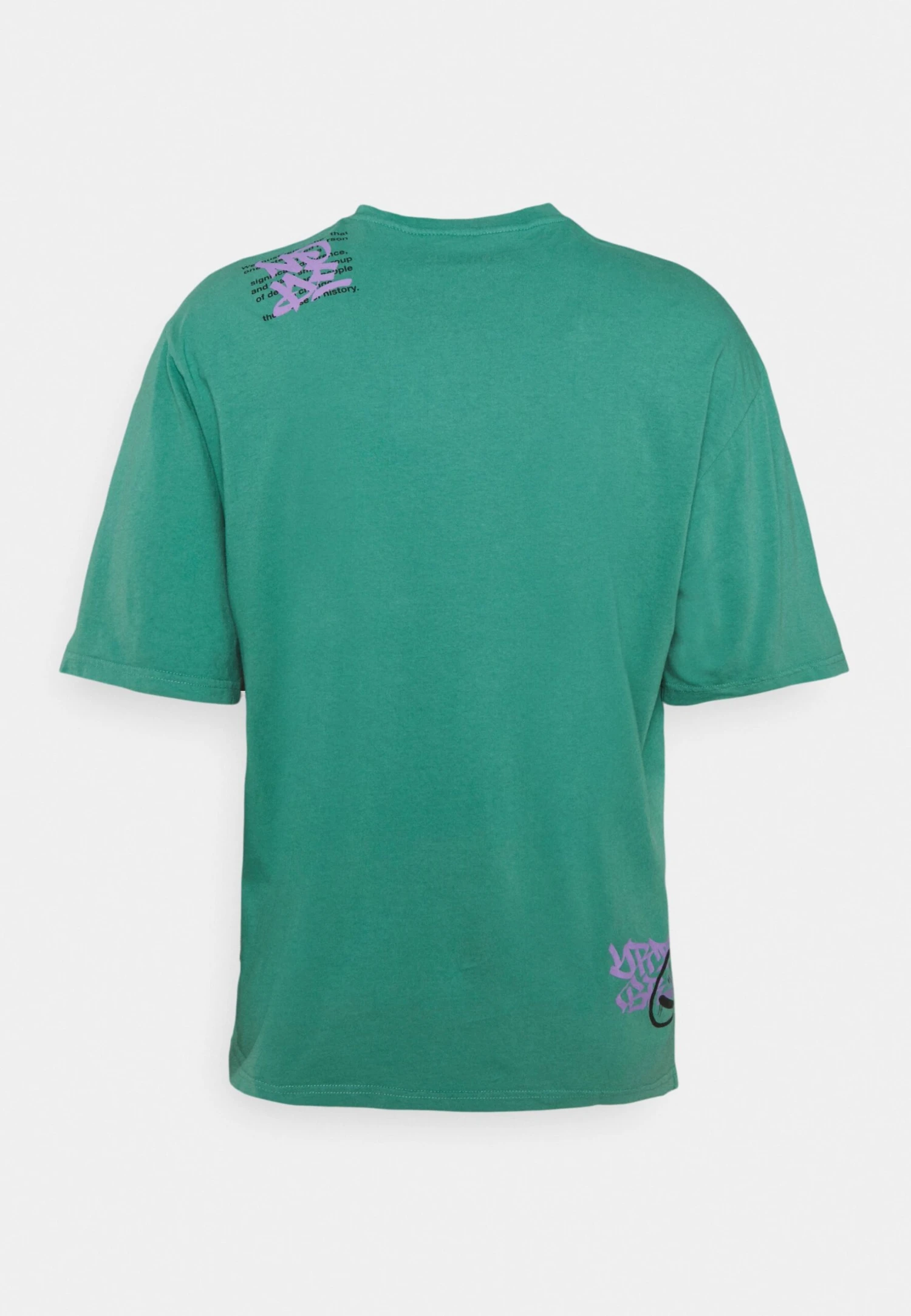 YOURTURN Print Wash Unisex - Print T-Shirt - Green - Image 2