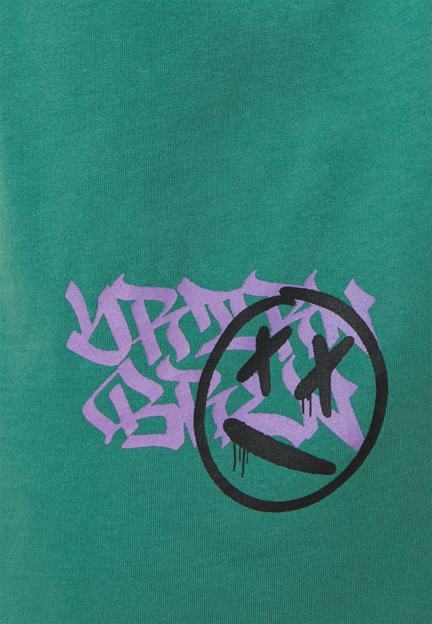 YOURTURN Print Wash Unisex - Print T-Shirt - Green - Image 3