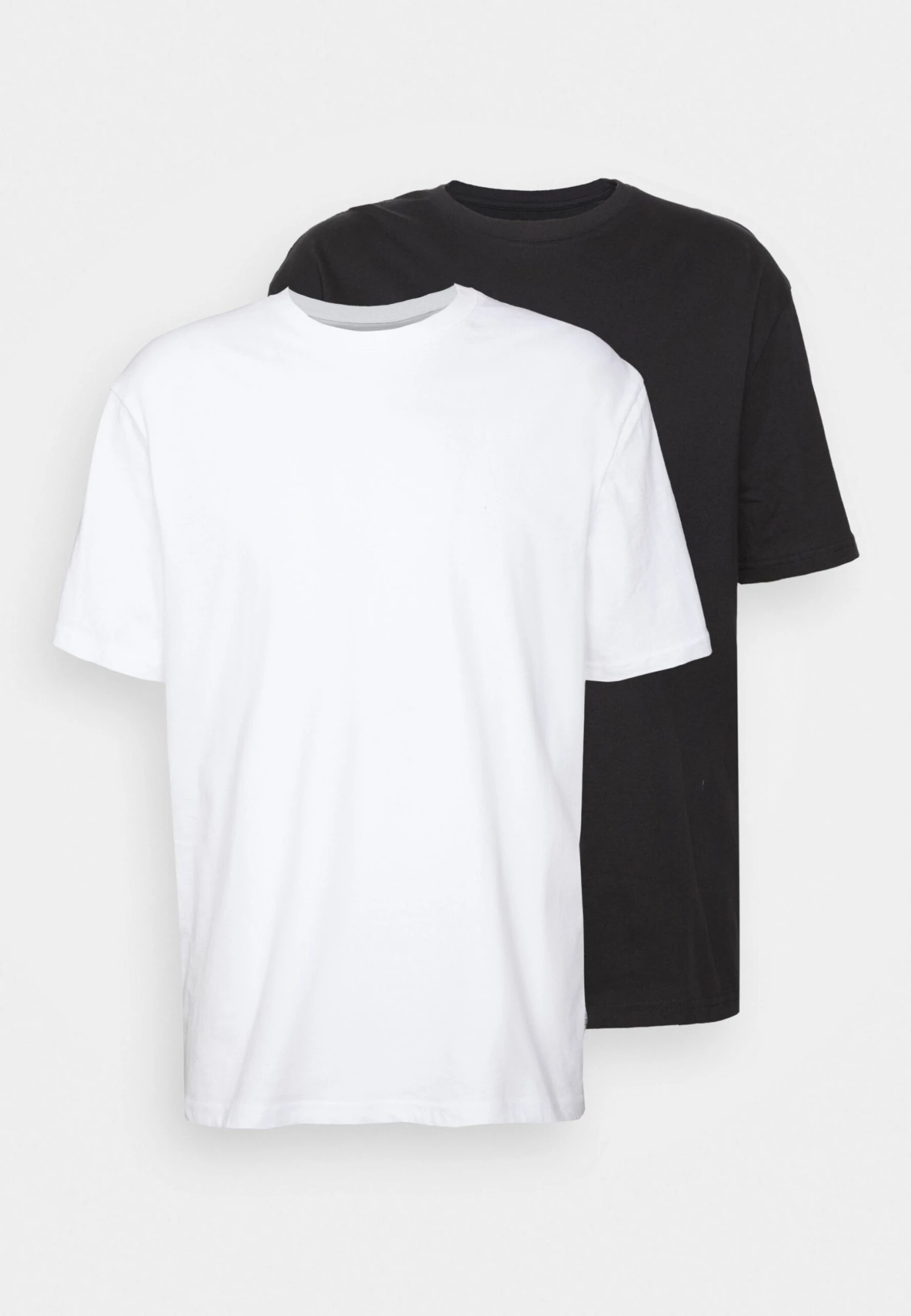YOURTURN 2 Pack Unisex - Basic T-Shirt - Black/White
