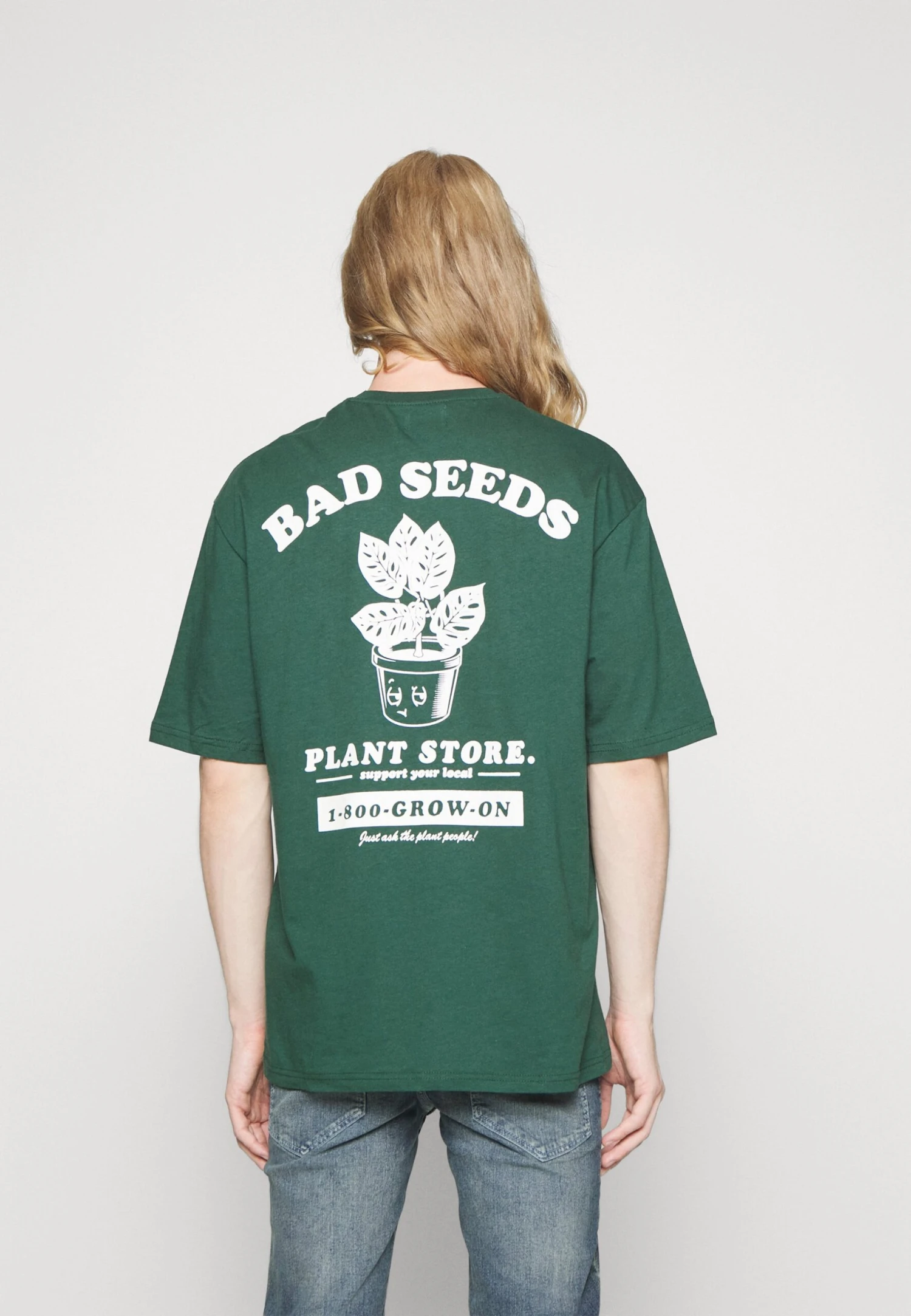 YOURTURN Unisex - Print T-Shirt - Dark Green