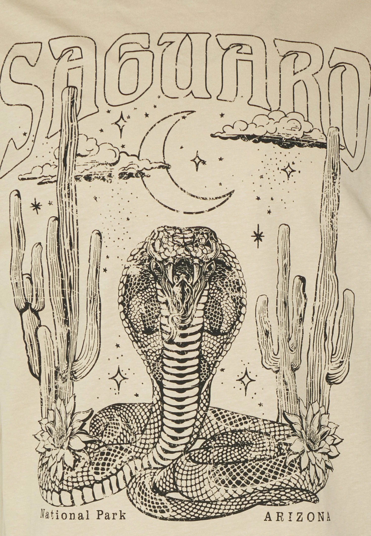 YOURTURN Unisex - Print T-Shirt - Tan - Image 5