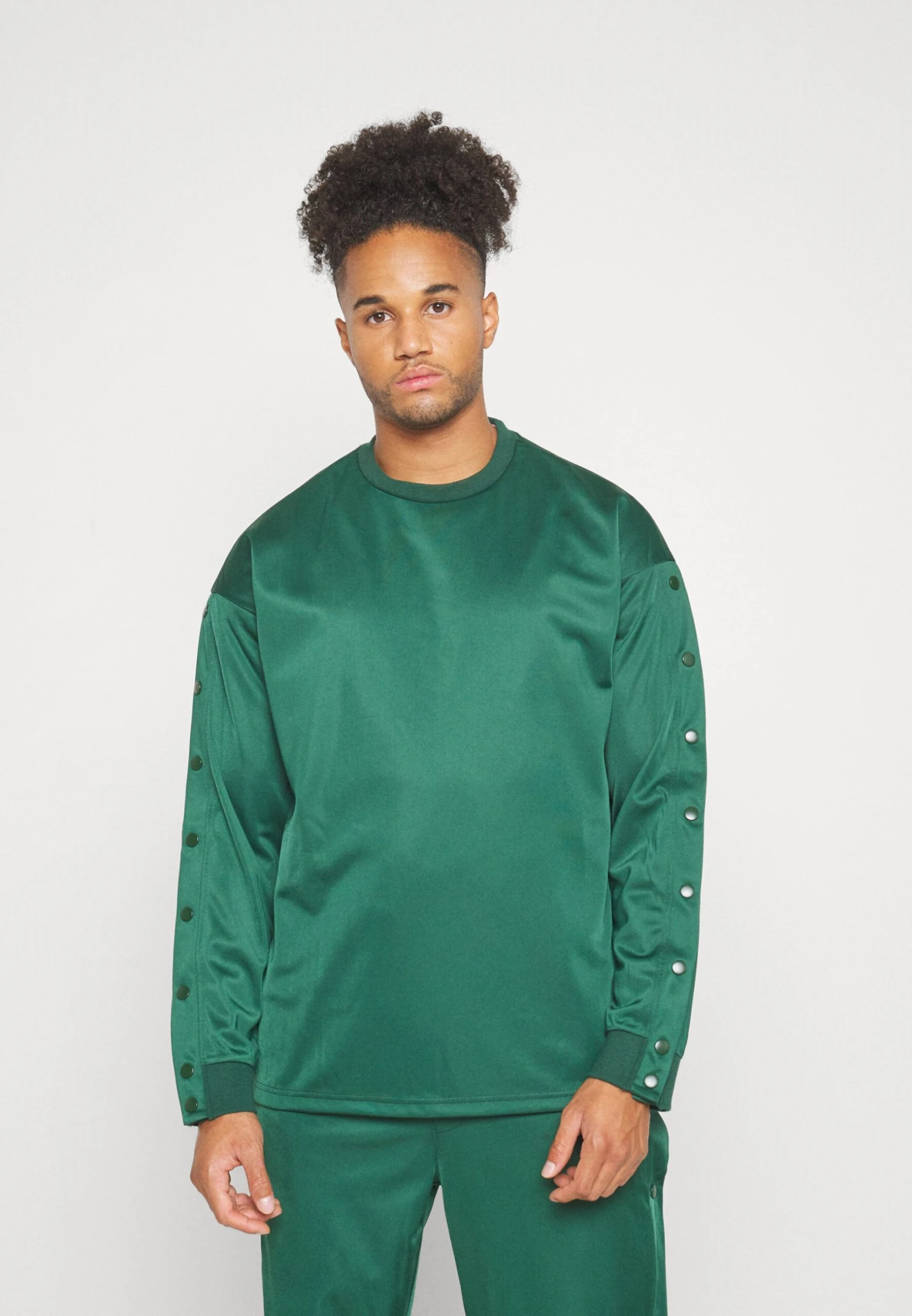 YOURTURN Unisex - Long Sleeved Top - Dark Green - Image 3