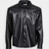 YOURTURN Unisex - Faux Leather Jacket - Black