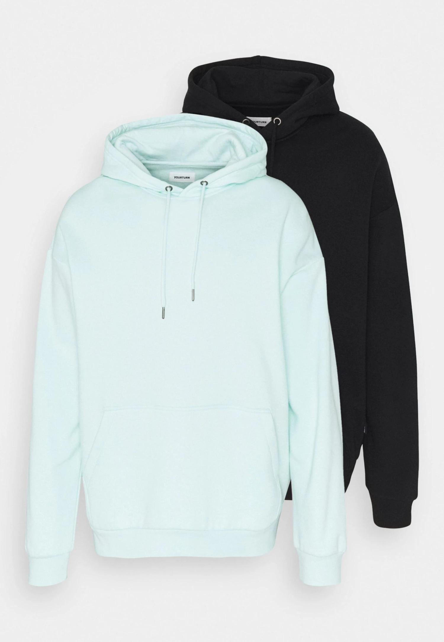 YOURTURN 2 Pack Unisex - Hoodie - Black/Mint - Image 7