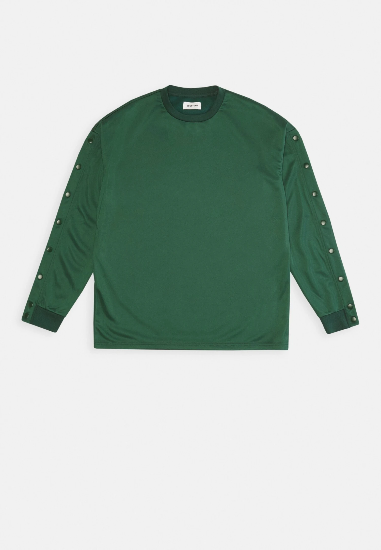 YOURTURN Unisex - Long Sleeved Top - Dark Green - Image 6