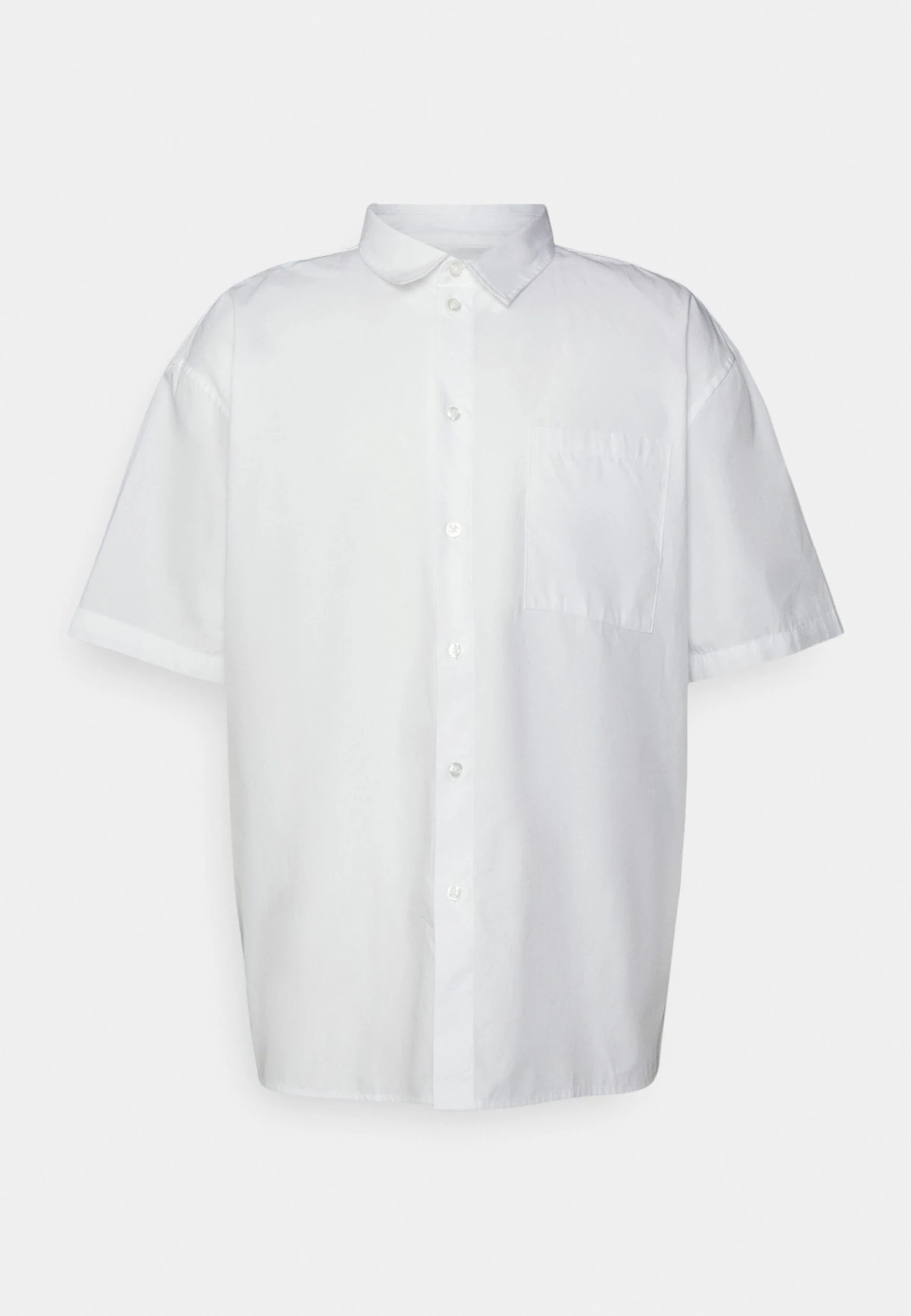 YOURTURN Plain Boxi Fit Unisex - Shirt -White - Image 5