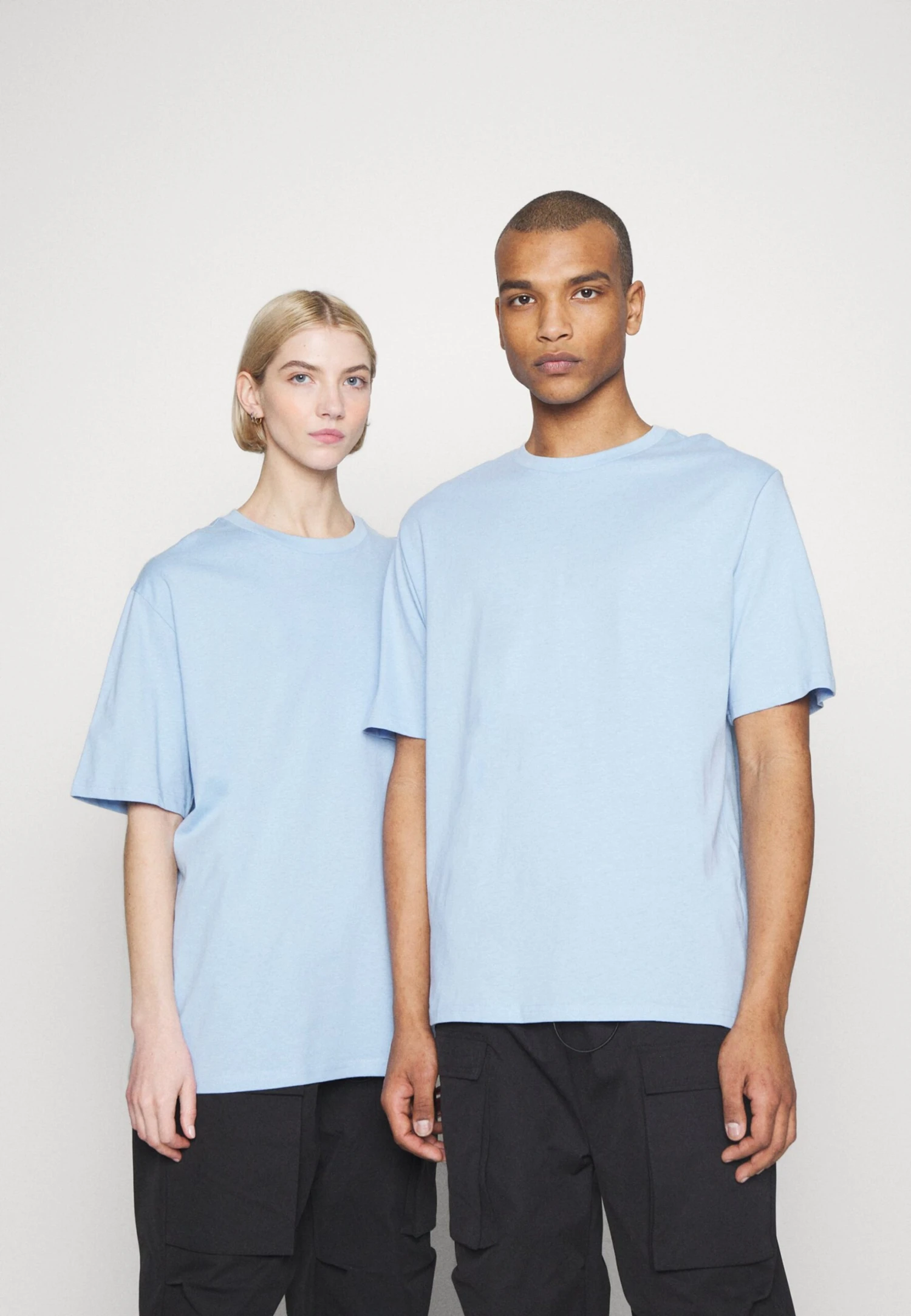 YOURTURN 3Pack Unisex - Basic T-Shirt - Light Blue/Grey/Pink - Image 4