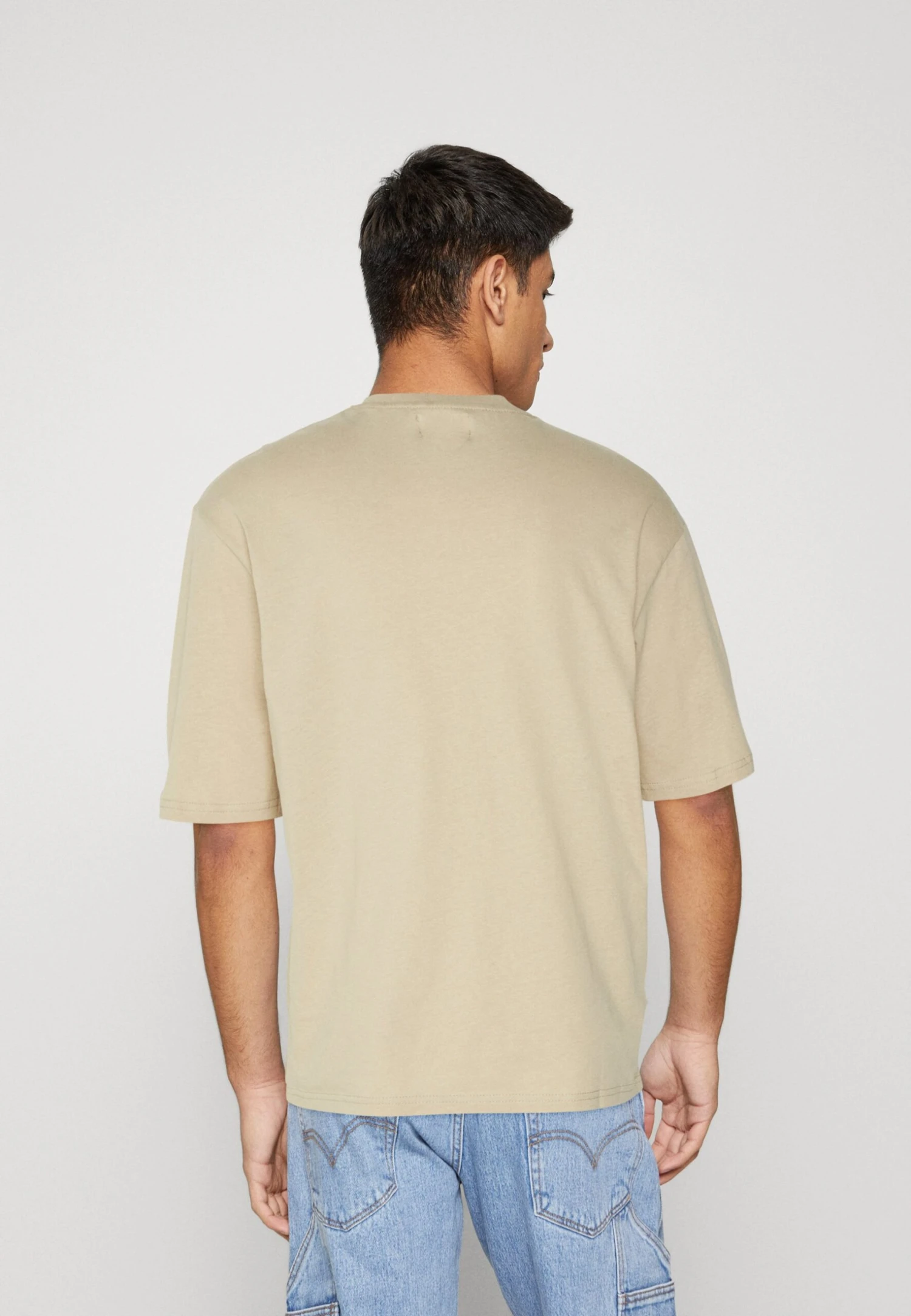 YOURTURN Unisex - Print T-Shirt - Tan - Image 3